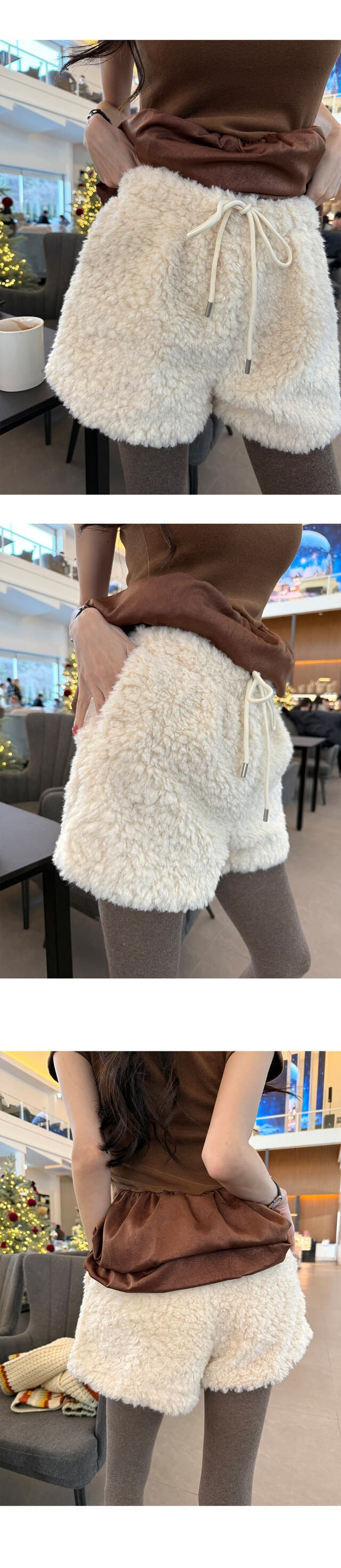 재고 있음 한국 ins 다용도 고급 센스 라운드 넥 패치워크 퍼프 치마 티셔츠 상세 이미지 18