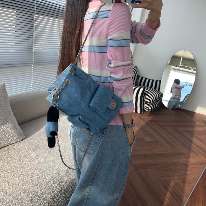 재고 있음 한국 동대문 봄 부드러운 다용도 싸움 색상 시스템 버클 니트 오픈 가디건 상세 이미지 18