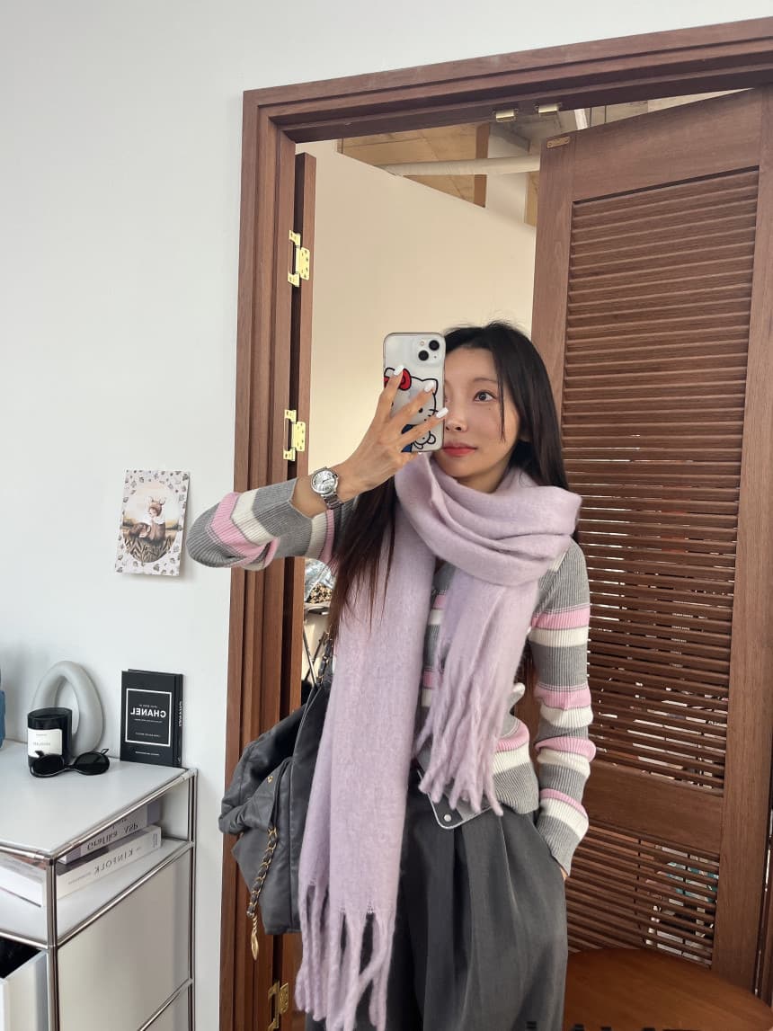 재고 있음 한국 동대문 봄 부드러운 다용도 싸움 색상 시스템 버클 니트 오픈 가디건 상세 이미지 25