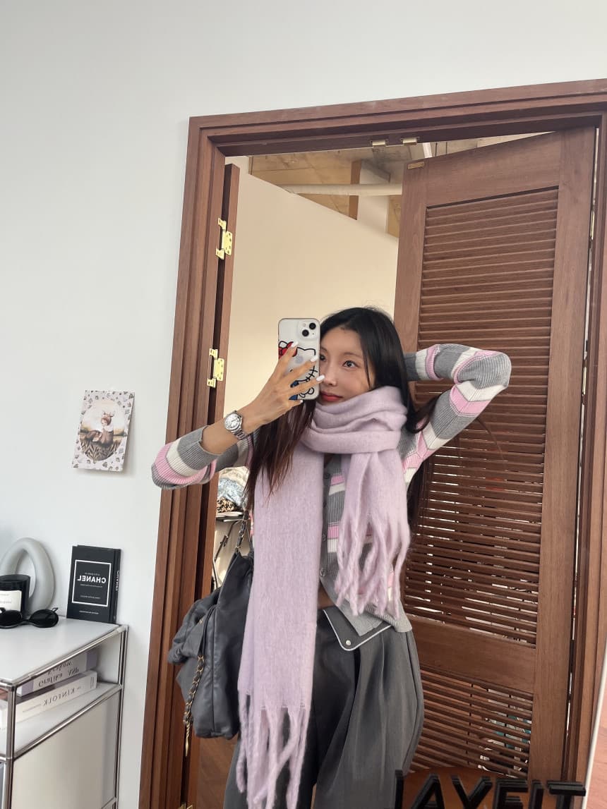 재고 있음 한국 동대문 봄 부드러운 다용도 싸움 색상 시스템 버클 니트 오픈 가디건 상세 이미지 35