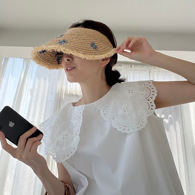 재고 있음 한국 ins 무거운 작업 홀로우 아웃 베이비 칼라 조끼 셔츠 고급 센스 고유 한 Chic 아름다운 민소매 맨위 상세 이미지 1