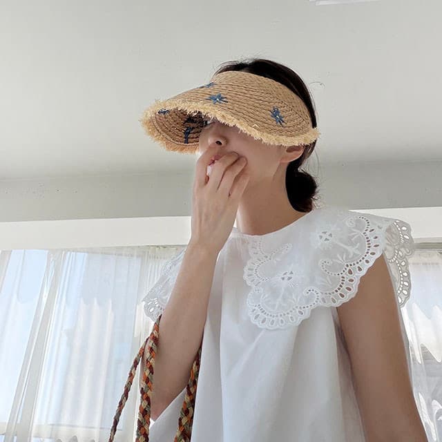 재고 있음 한국 ins 무거운 작업 홀로우 아웃 베이비 칼라 조끼 셔츠 고급 센스 고유 한 Chic 아름다운 민소매 맨위 상세 이미지 2