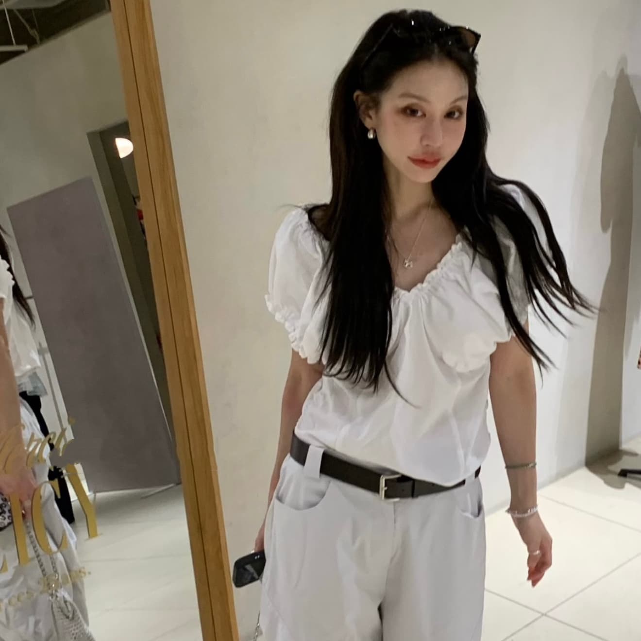 재고 있음 한국 동대문 패션 품격 다용도 셔츠 이미지 3