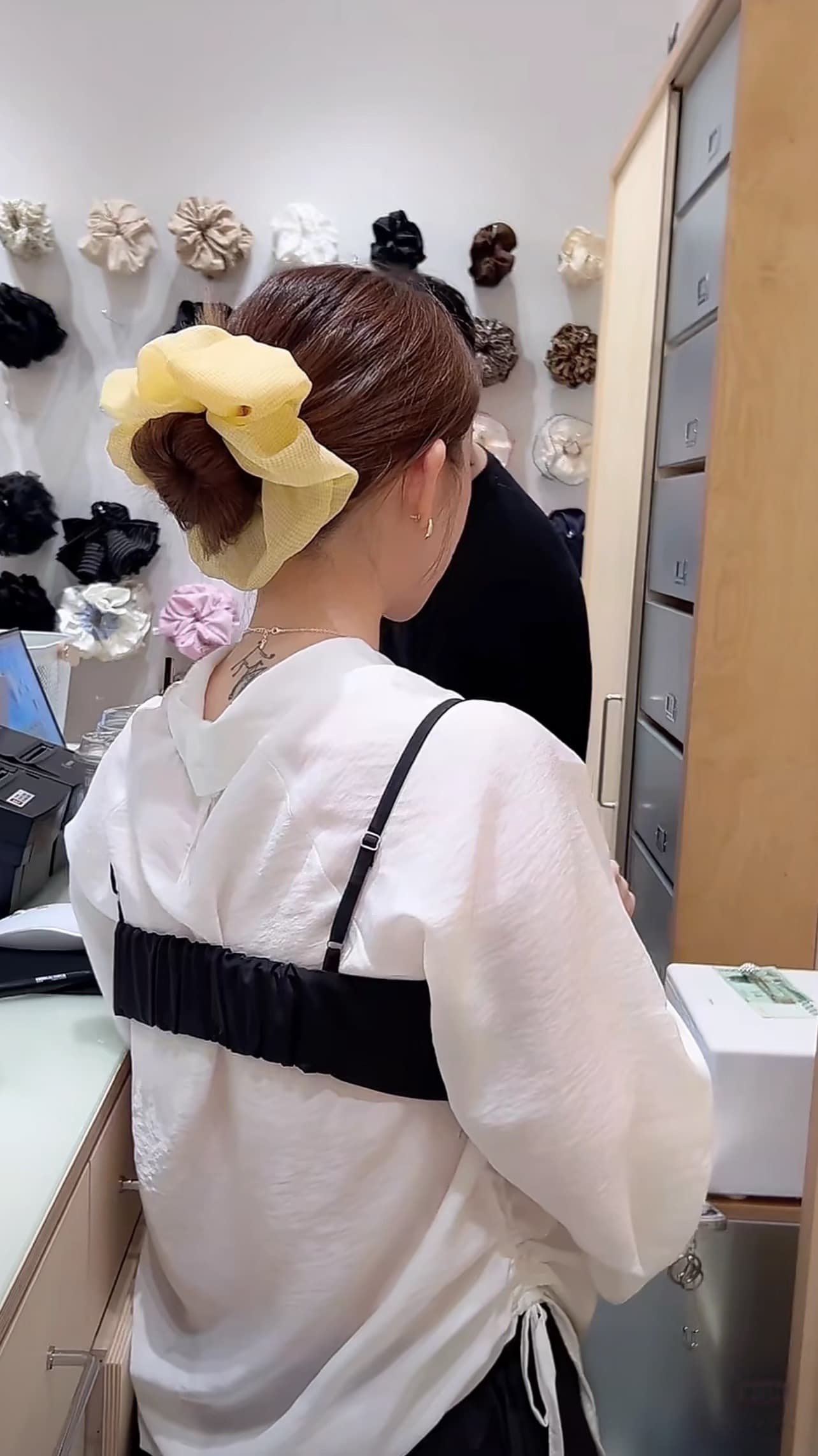 한국 chic 가을 겨울 새로운 작은 대중 다용도 루즈핏 셔츠 스택 착용 슬립 세트 상세 이미지 8