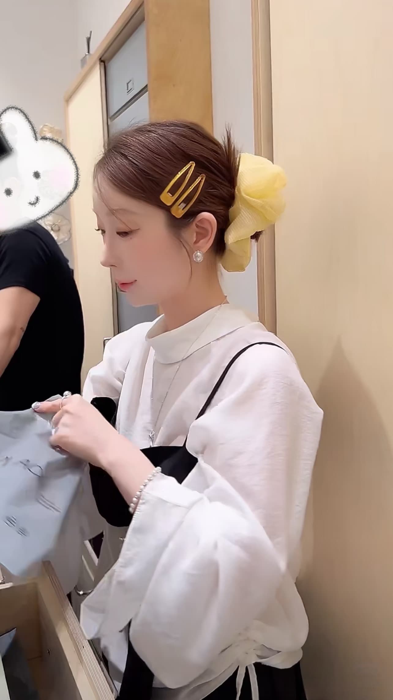 한국 chic 가을 겨울 새로운 작은 대중 다용도 루즈핏 셔츠 스택 착용 슬립 세트 상세 이미지 15