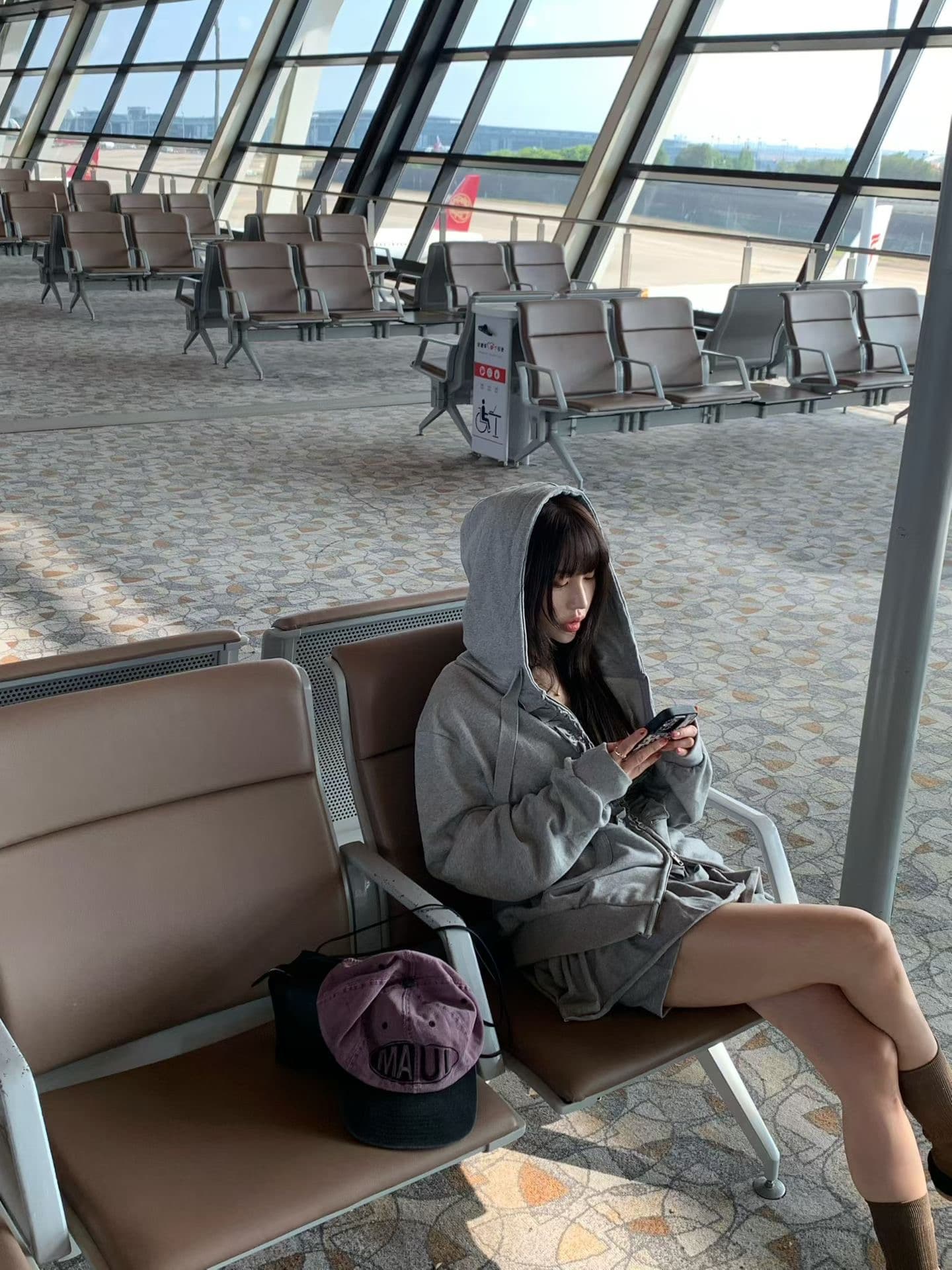 한국 ins 가을 겨울 새로운 패션 품격 후드티 세트 상세 이미지 2