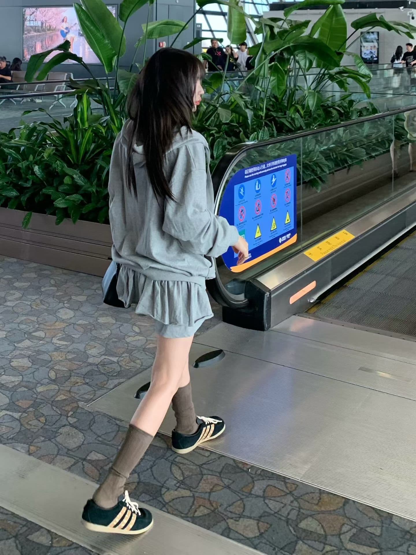 한국 ins 가을 겨울 새로운 패션 품격 후드티 세트 상세 이미지 7