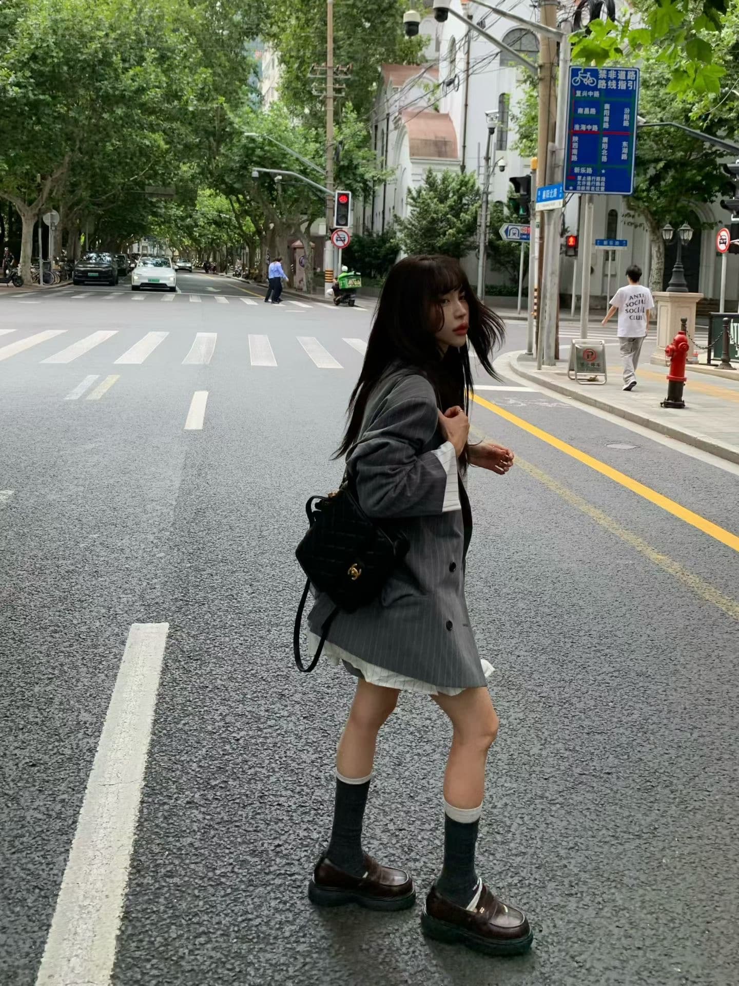 패션 품격 스트라이프 블레이저 상세 이미지 6