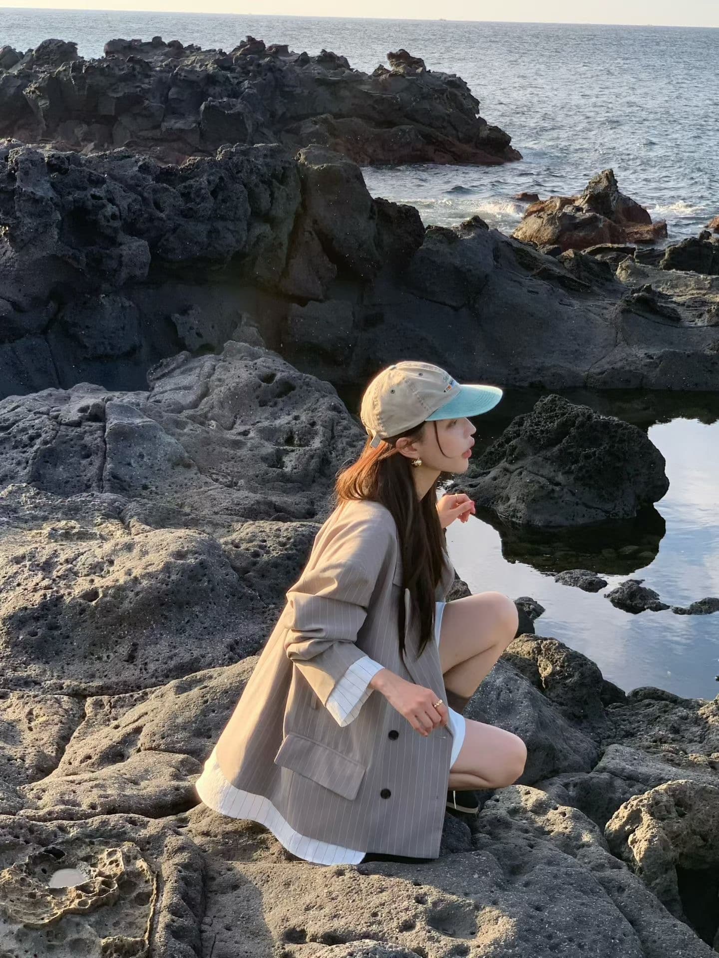패션 품격 스트라이프 블레이저 상세 이미지 10