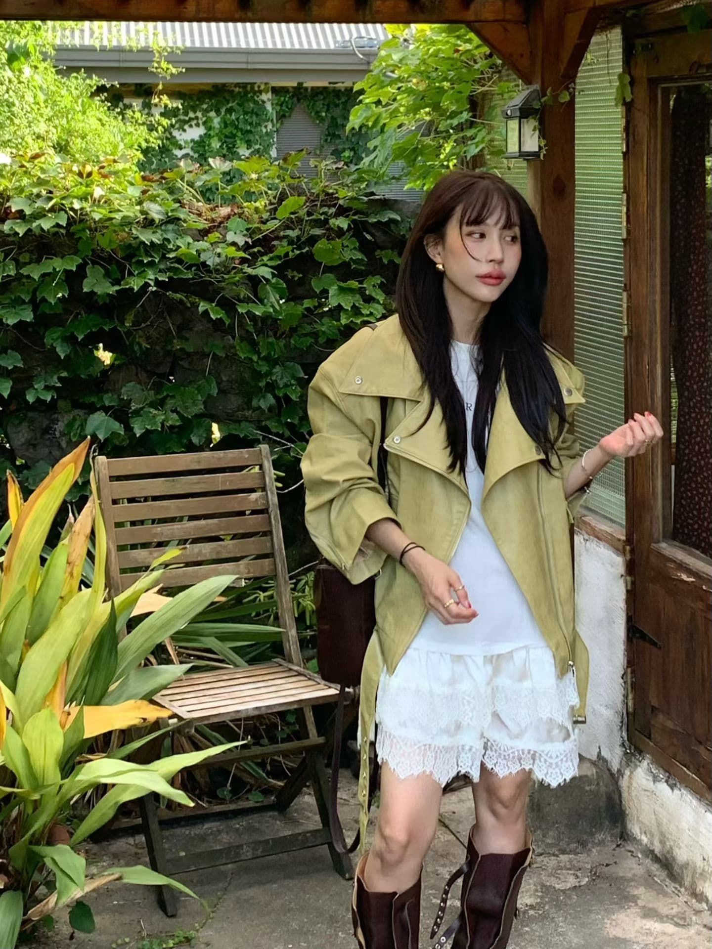 패션 품격 다용도 가죽 자켓