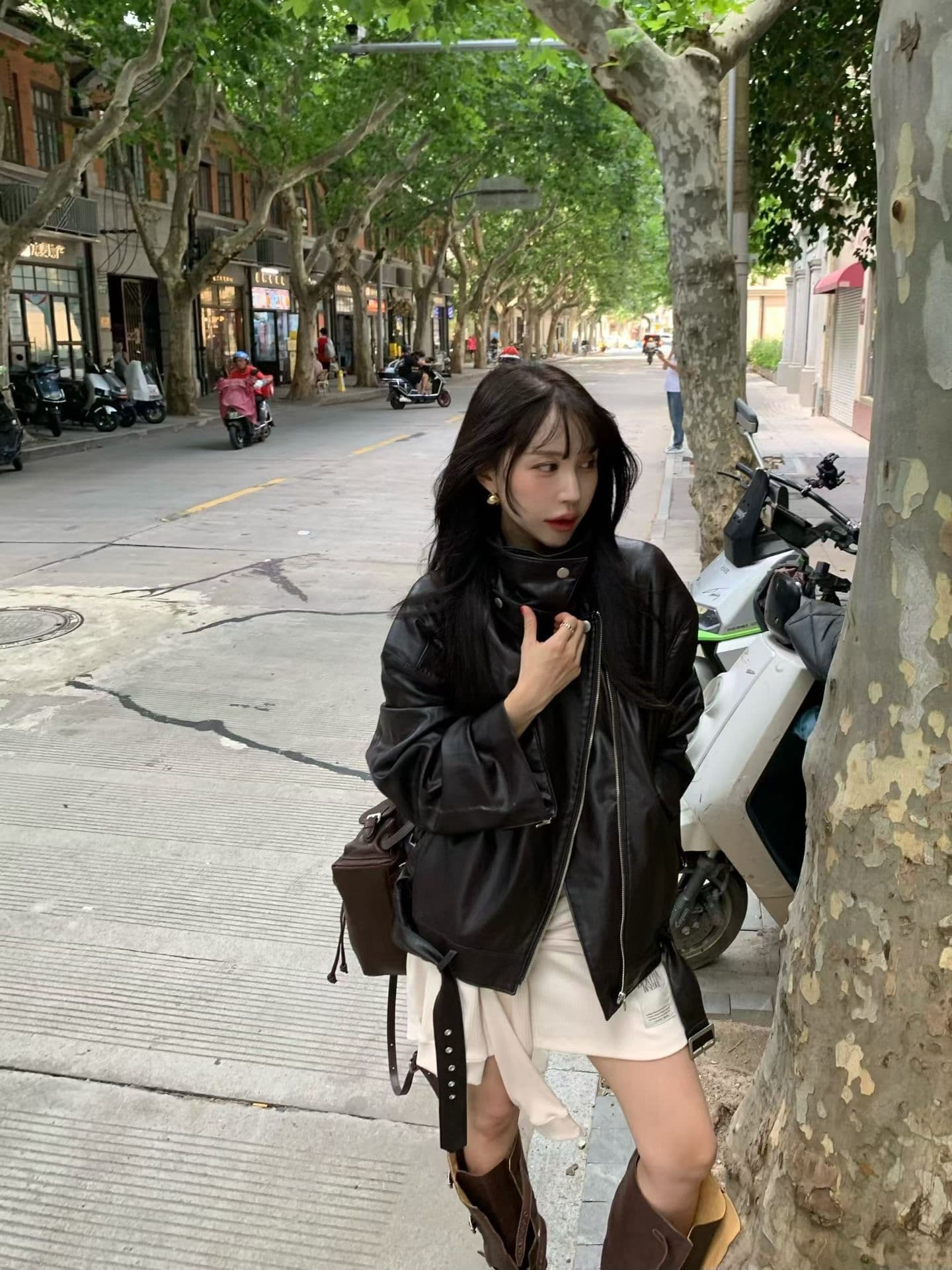 패션 품격 다용도 가죽 자켓 상세 이미지 10