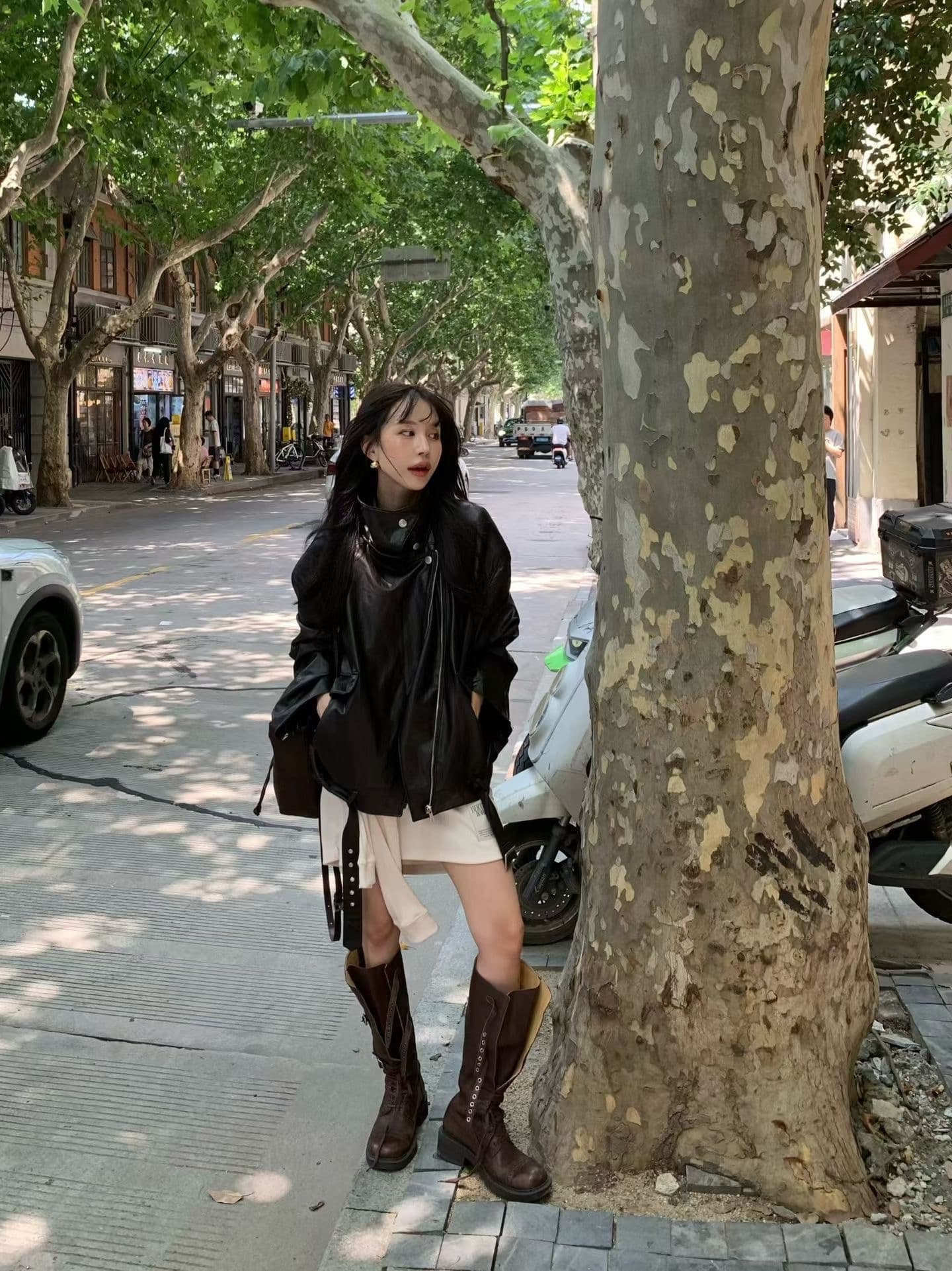 패션 품격 다용도 가죽 자켓 상세 이미지 11