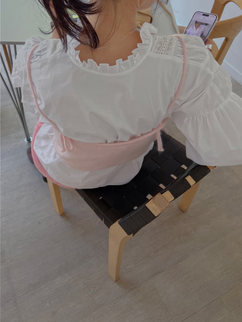 프랑스식 스탠드 칼라 프릴 레이스업 루즈핏 긴팔 여성 셔츠 화이트 레이스 레이스 연령 감소 품격 맨위 상세 이미지 8