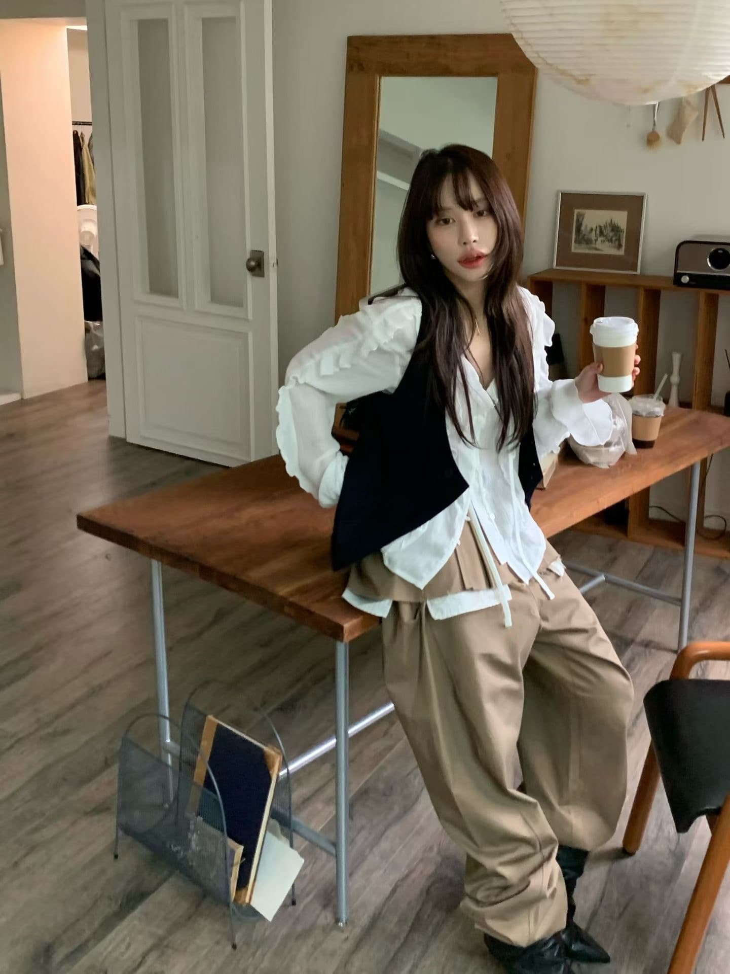 한국 ins 패션 품격 다용도 셔츠 상세 이미지 1