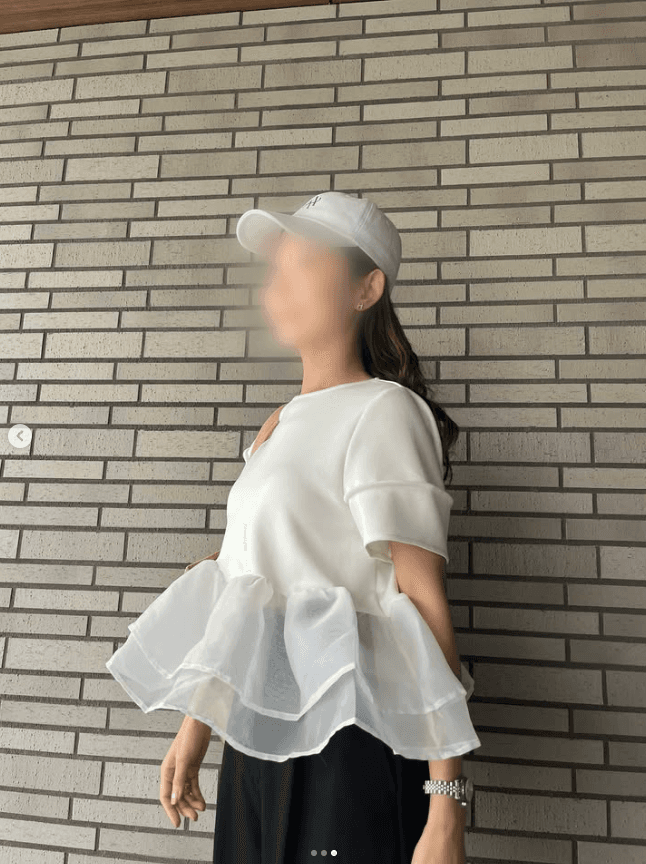 상황 대외 무역 수출 일본식 달콤함 연령 감소 망사 프릴 패치워크 반팔 티셔츠 인형 셔츠 짧은 맨위 여성 이미지 4