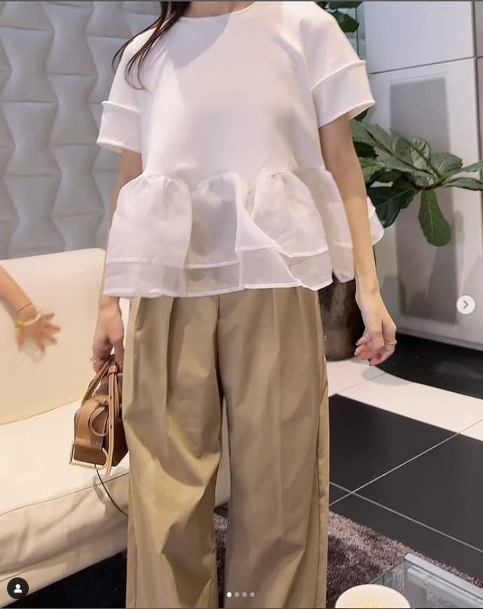 상황 대외 무역 수출 일본식 달콤함 연령 감소 망사 프릴 패치워크 반팔 티셔츠 인형 셔츠 짧은 맨위 여성 상세 이미지 3