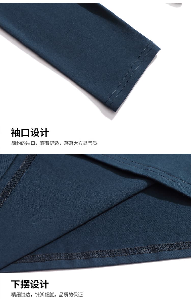 디자인 센스 순면 티셔츠 여성 긴 소매 가을 의상 2025 새로운 루즈핏 표지 배 중년 엄마 외국 가스 맨위 봄 상세 이미지 24