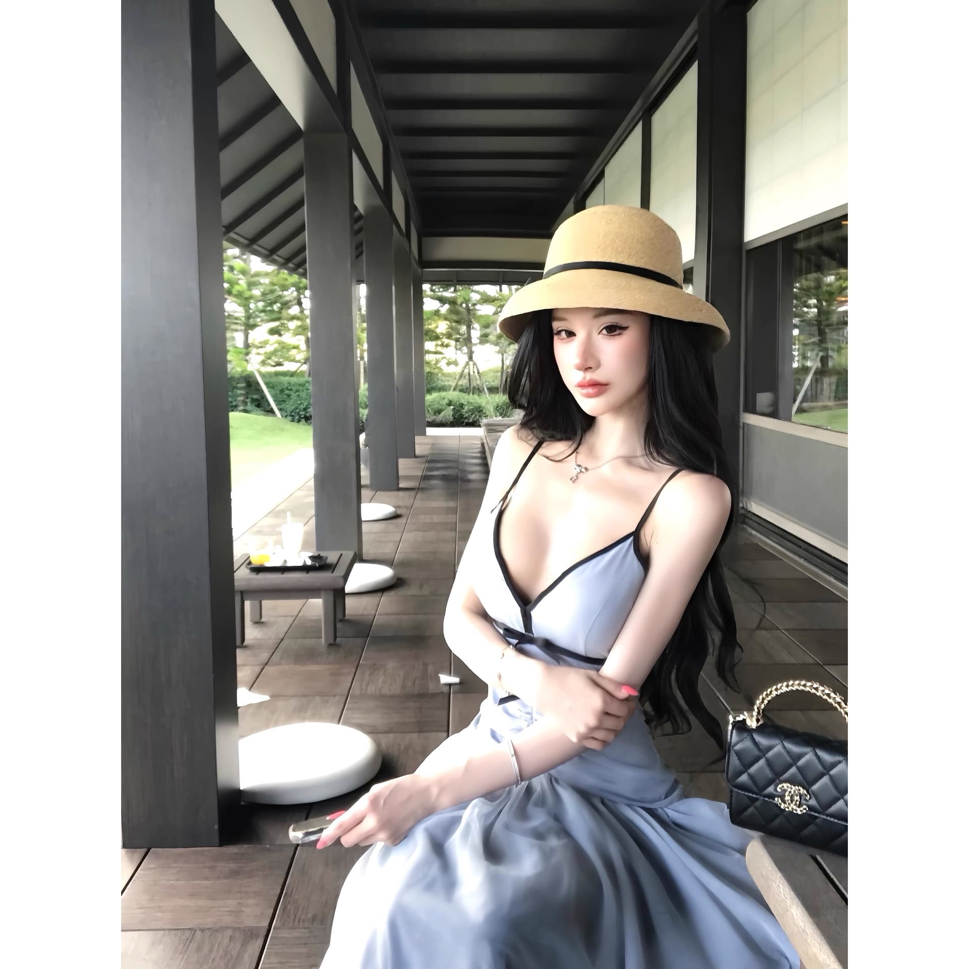 먼지 덩 덩 망사 슬립 여성 드레스 2026 이른 봄 새로운 프랑스식 휴가 롱 스커트 품격 치마 이미지 5