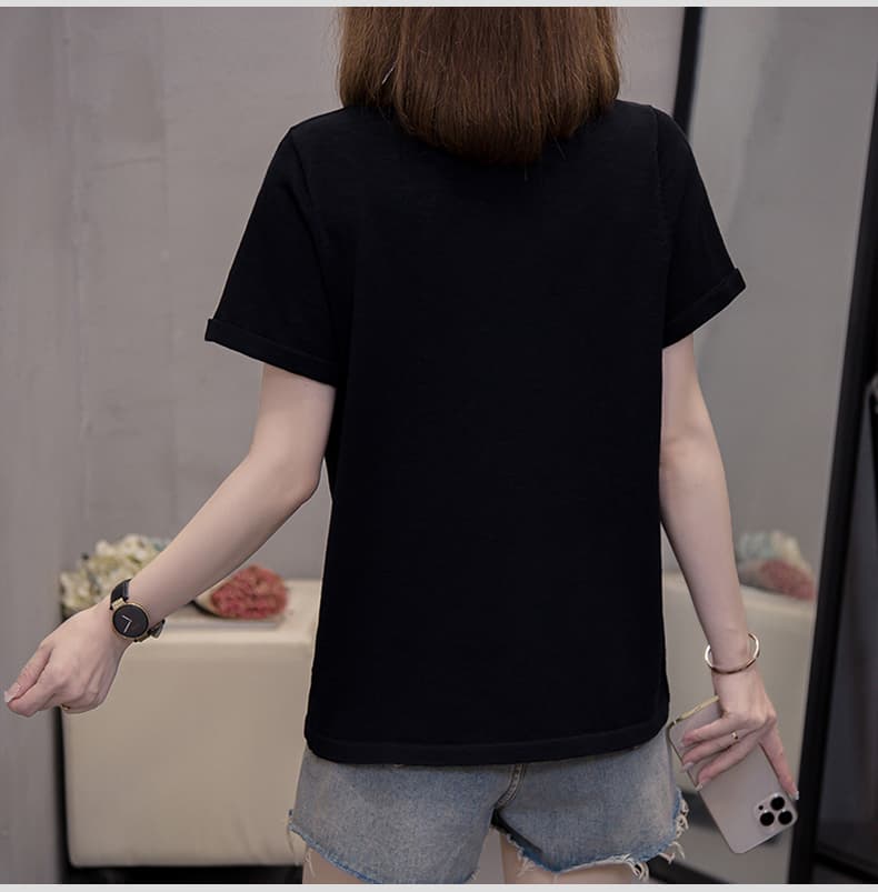 디자인 센스 POLO 칼라 대나무 마디 마 니트 스웨터 맨위 빅 사이즈 여성 의류 마이크로 지방 mm 루즈핏 반팔 티셔츠 상세 이미지 18