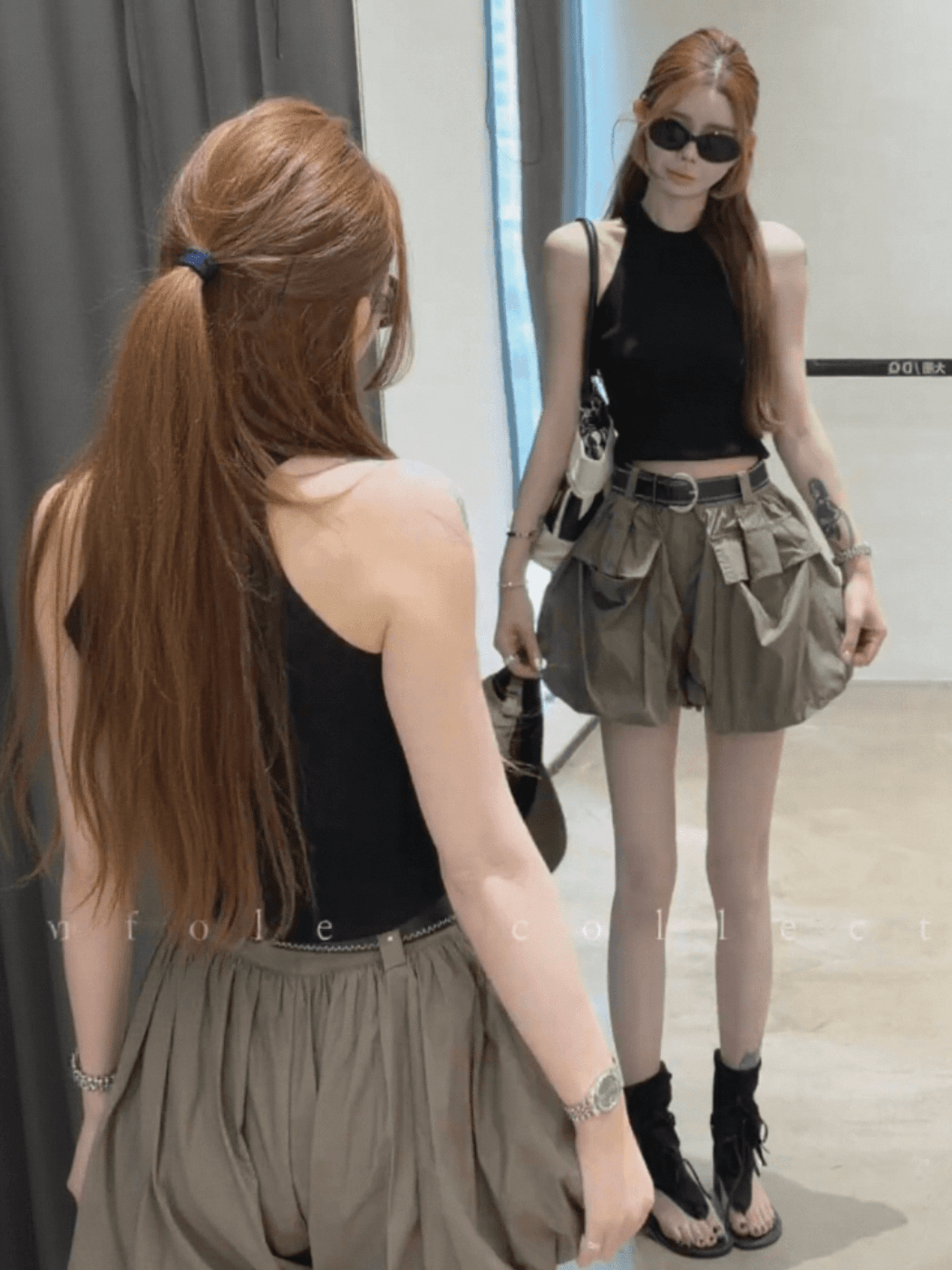 한 부서 순수한 욕망 핫걸 민소매 니트 조끼 여성 여름 새로운 몸매 가꾸기 슬림해 보이는 품격 캐주얼 다용도 짧은 맨위 상세 이미지 4