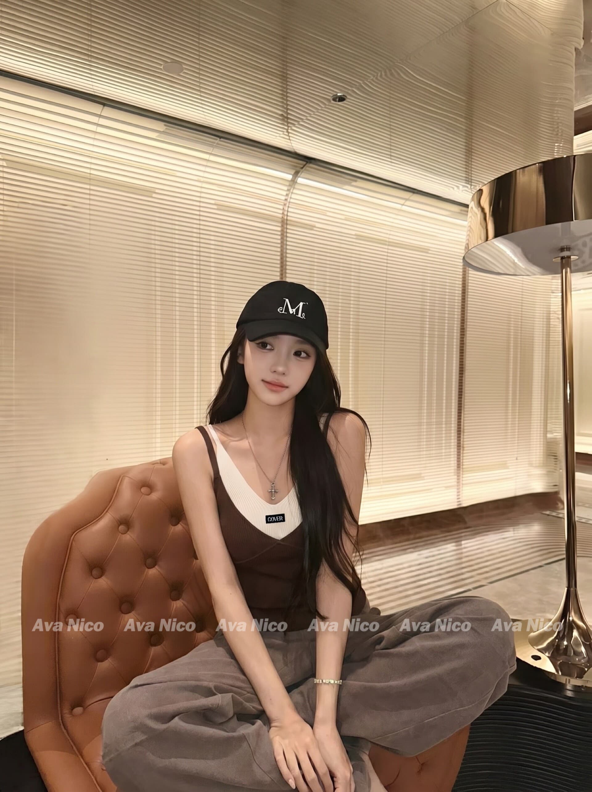한 부서 디자인 센스 배색 페이크 레이어드 캐미솔 여름 몸매 가꾸기 슬림해 보이는 핫걸 맨위 이미지 4