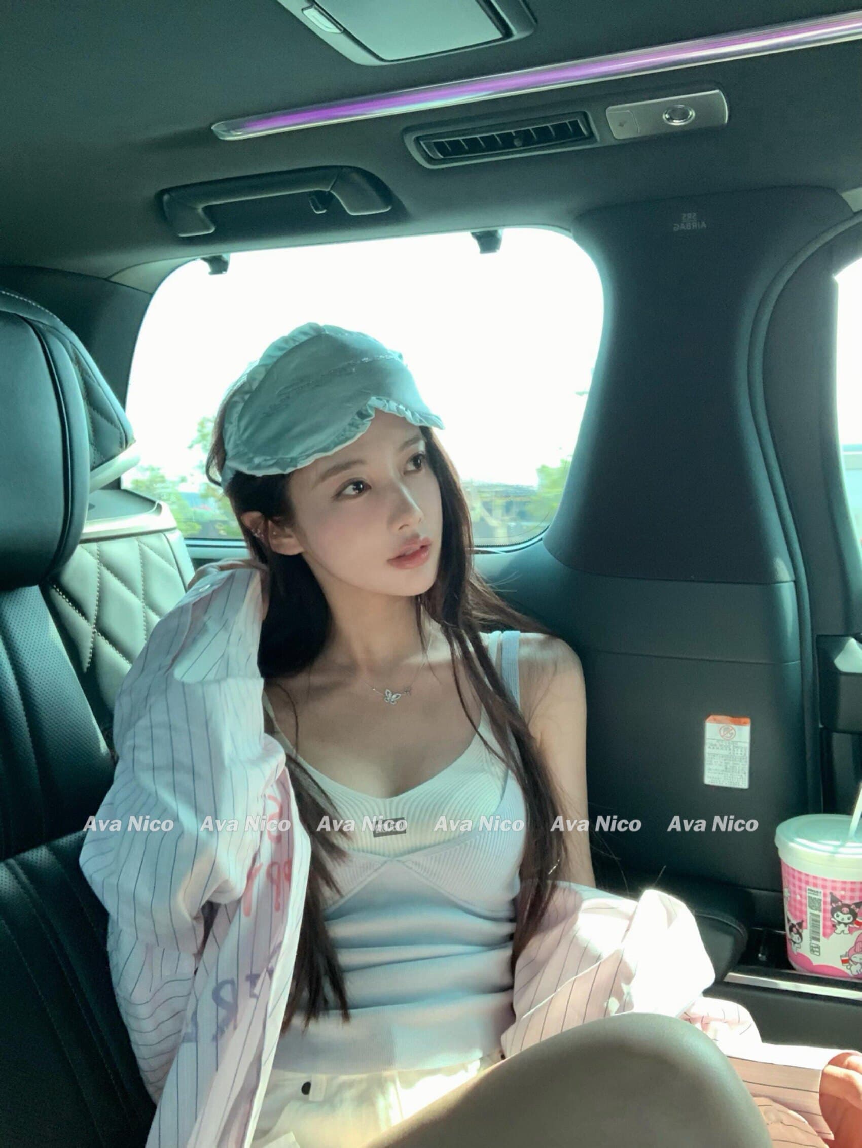 한 부서 디자인 센스 배색 페이크 레이어드 캐미솔 여름 몸매 가꾸기 슬림해 보이는 핫걸 맨위 상세 이미지 4
