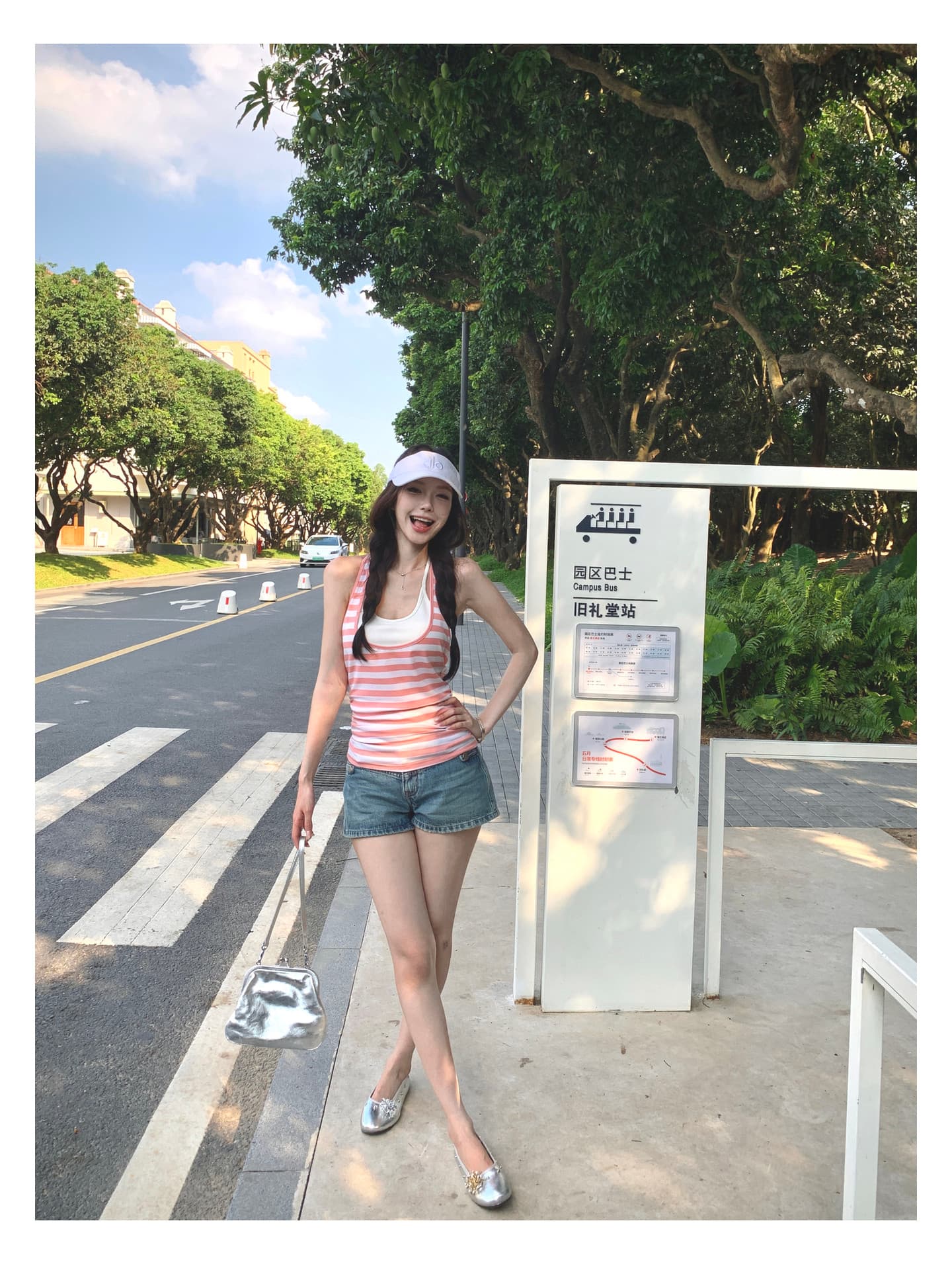 pinksoya 분말 콩 라이 경기 서울 스트라이프 비틀림 조끼 슬립 여성 슬림해 보이는 몸매 가꾸기 핫걸 바람 섹시함 맨위 상세 이미지 20