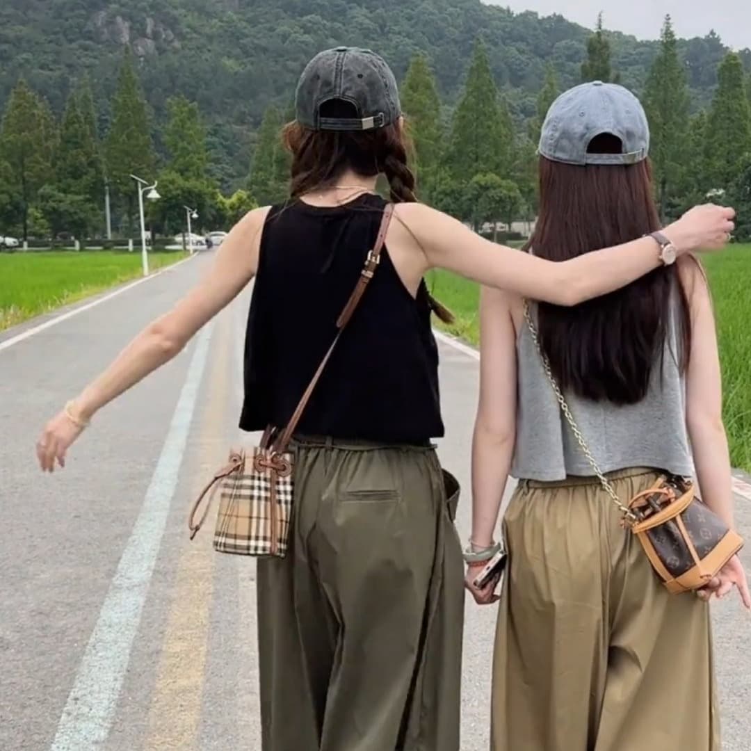한 부서 미니멀리즘 바람 기초 섹션 단색 캐미솔 여름 새로운 몸매 가꾸기 슬림해 보이는 가스 질감 쇼트 스타일 맨위 이미지 6