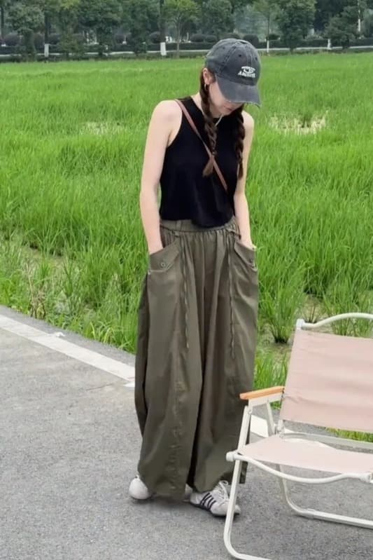 한 부서 미니멀리즘 바람 기초 섹션 단색 캐미솔 여름 새로운 몸매 가꾸기 슬림해 보이는 가스 질감 쇼트 스타일 맨위 이미지 7