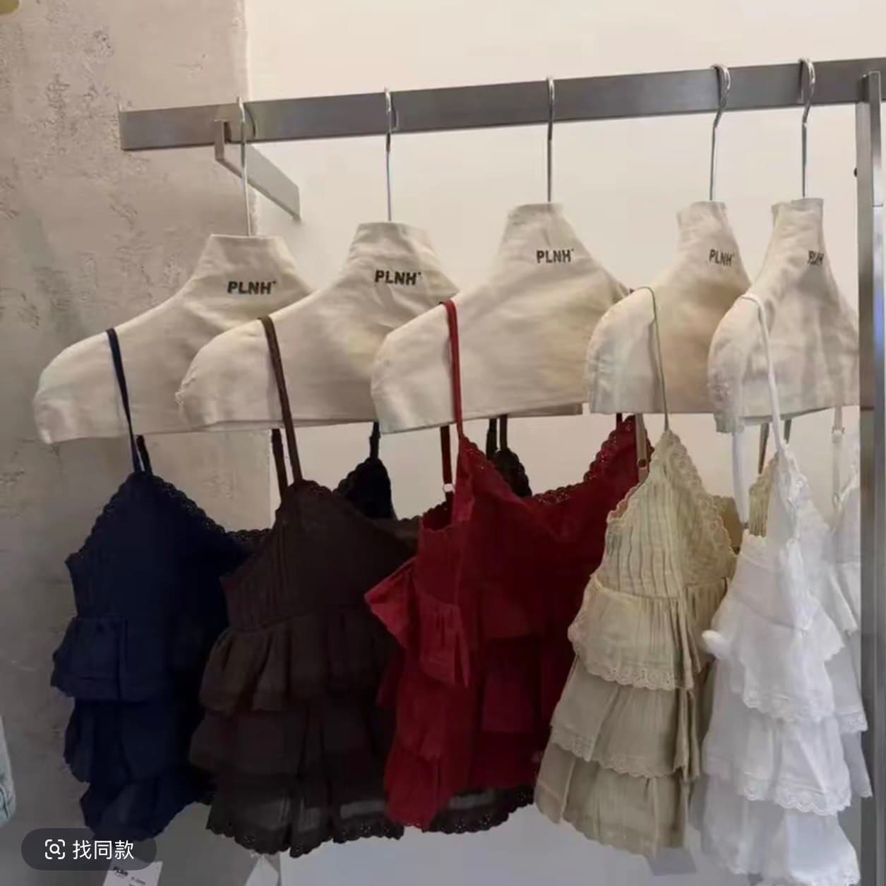 한 부서 작은 청신 달콤함 레이스 패치워크 프릴 디자인 센스 여름 다용도 외국 가스 연령 감소 캐미솔 이미지 4