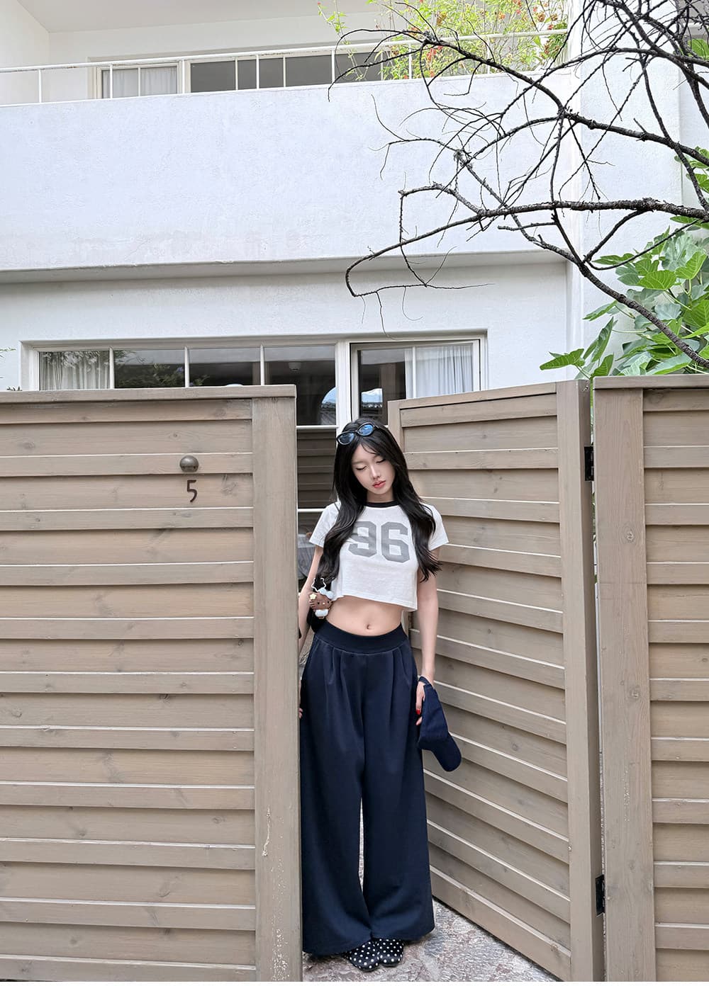알파벳 반팔 티셔츠 여성 짧은 다용도 슬림해 보이는 디자인 센스 맨위 여름 동정 상세 이미지 11