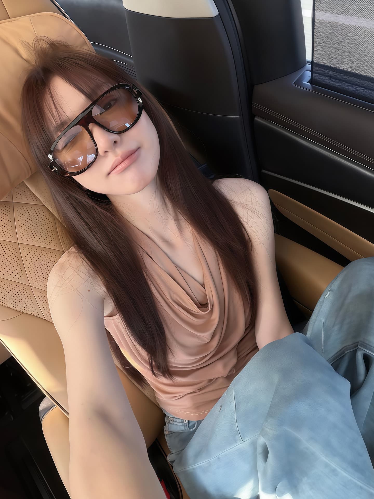 프랑스식 고급 센스 주름 행침 목 캐미솔 여성 의류 2026 새로운 여름 슬림해 보이는 민소매 품격 다용도 맨위 이미지 2