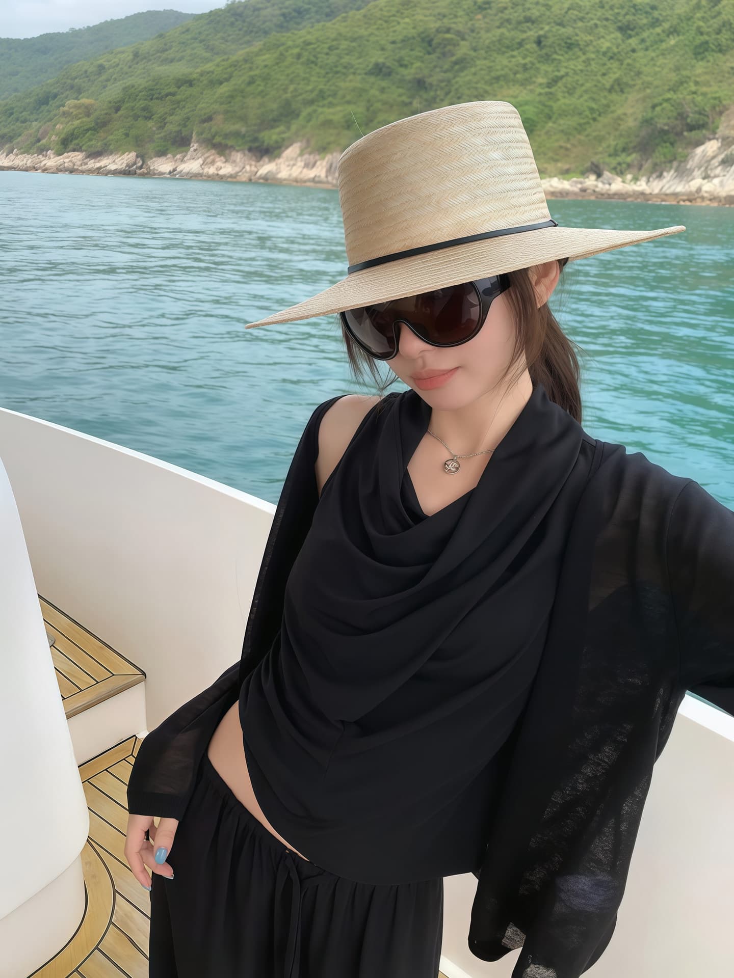 프랑스식 고급 센스 주름 행침 목 캐미솔 여성 의류 2026 새로운 여름 슬림해 보이는 민소매 품격 다용도 맨위 상세 이미지 4
