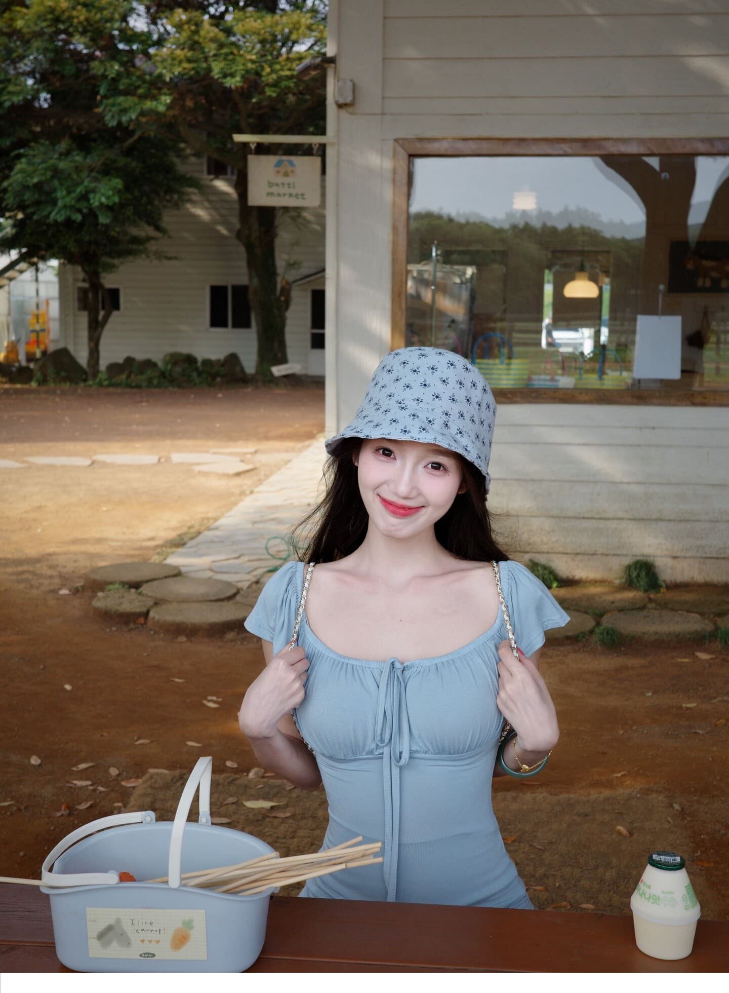 한 부서 새로운 달콤함 소녀 바람 광장 칼라 레이스업 조끼 여성 여름 몸매 가꾸기 소프트 캔디 착용 가져 가라. 기타 색온도 부드러운 바람 맨위 상세 이미지 12