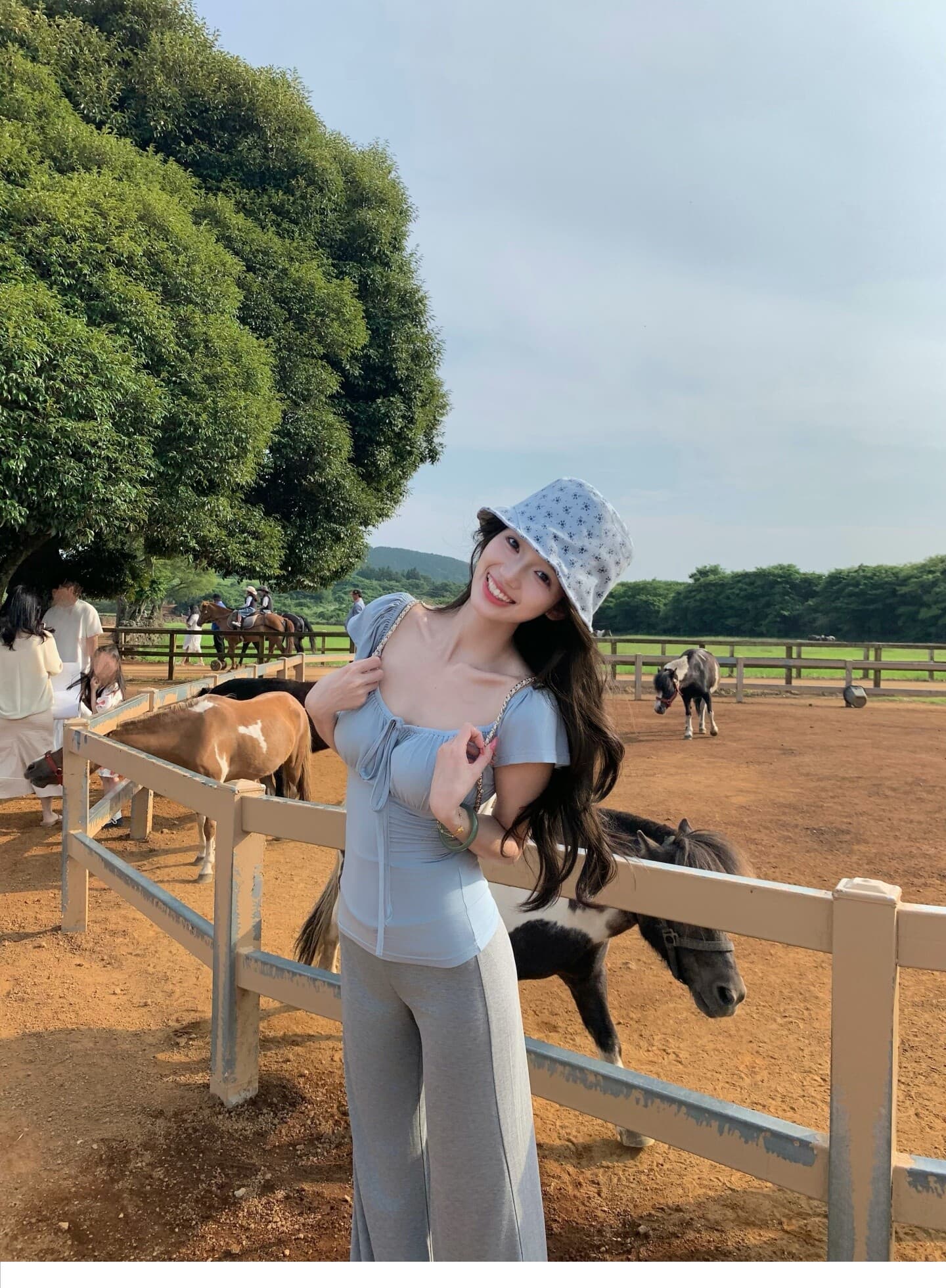 한 부서 새로운 달콤함 소녀 바람 광장 칼라 레이스업 조끼 여성 여름 몸매 가꾸기 소프트 캔디 착용 가져 가라. 기타 색온도 부드러운 바람 맨위 상세 이미지 16