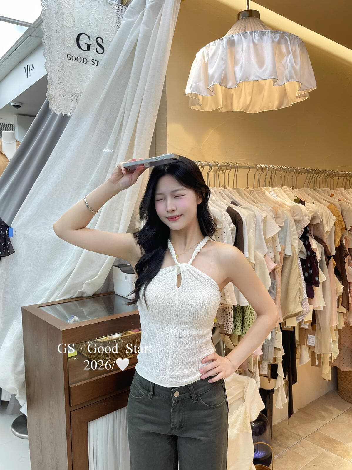 gs.good start- 보존 강력한 추진력 한 부서 순수한 욕망 다용도 꽈배기 행침 목 몸매 가꾸기 니트 조끼 상세 이미지 4