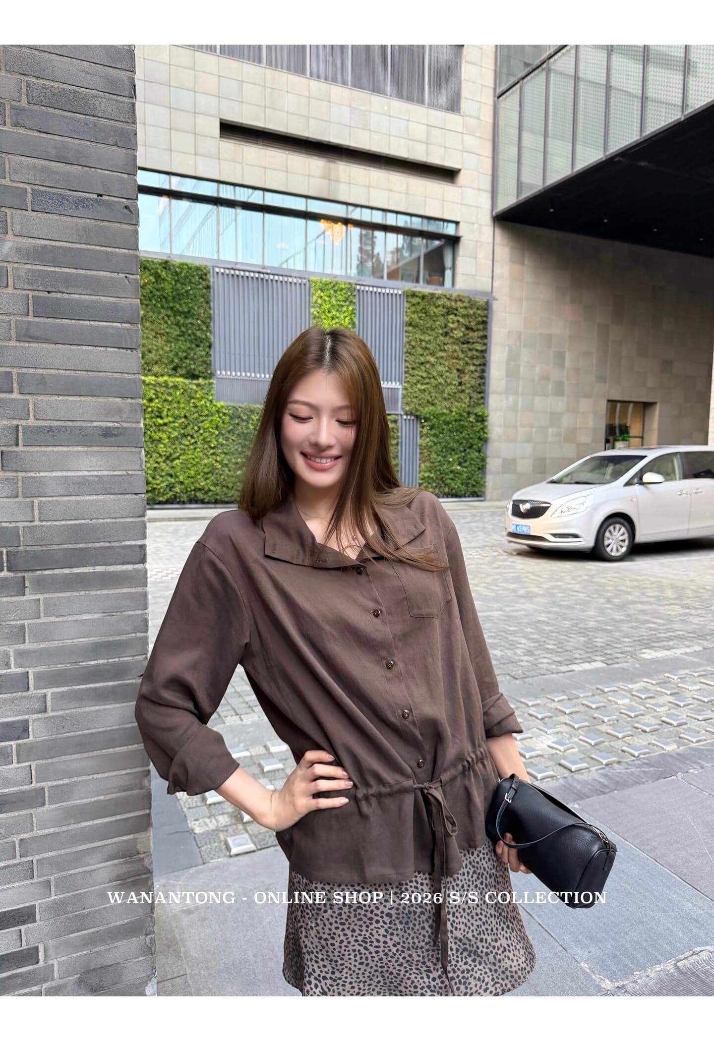 프랑스식 캐주얼 폴로 칼라 펌프 로프 셔츠 디자인 센스 긴팔 맨위 여성 상세 이미지 19
