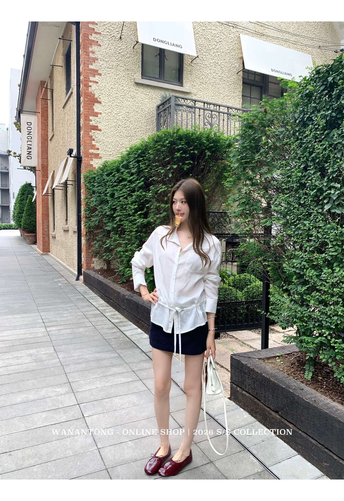 프랑스식 캐주얼 폴로 칼라 펌프 로프 셔츠 디자인 센스 긴팔 맨위 여성 상세 이미지 26