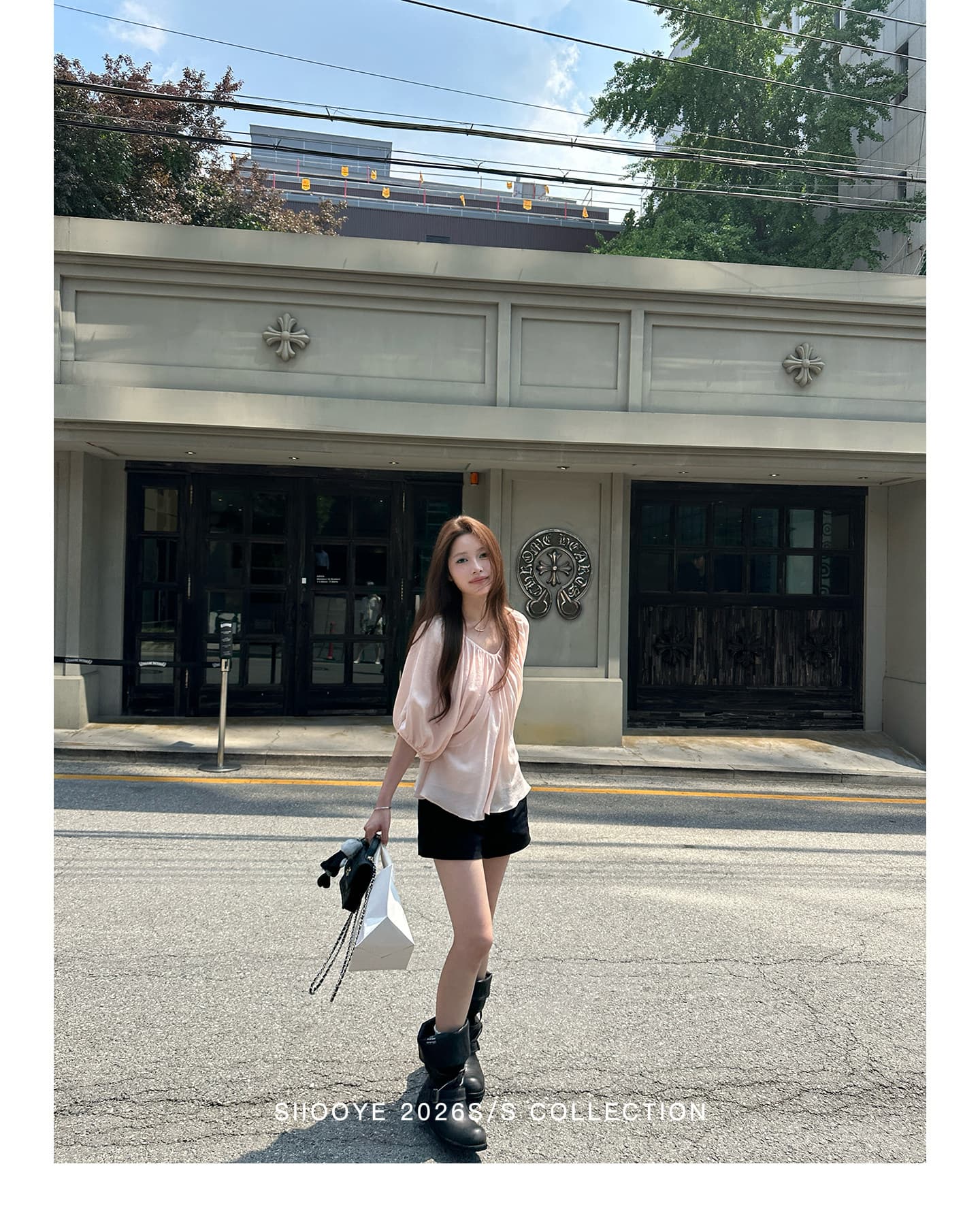 사실 투피스 세트 루즈핏 V넥 여성 셔츠 캐미솔 마이크로 ~을 통해 블라우스 맨위 상세 이미지 10