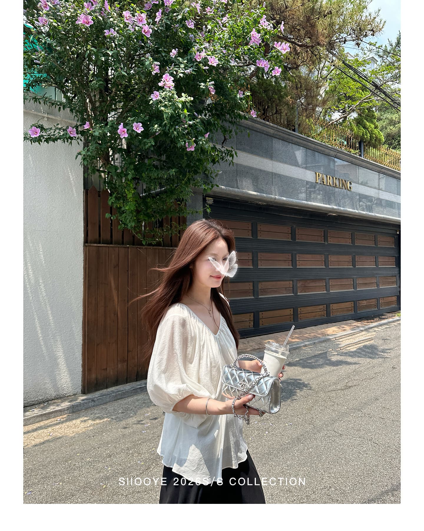 사실 투피스 세트 루즈핏 V넥 여성 셔츠 캐미솔 마이크로 ~을 통해 블라우스 맨위 상세 이미지 34