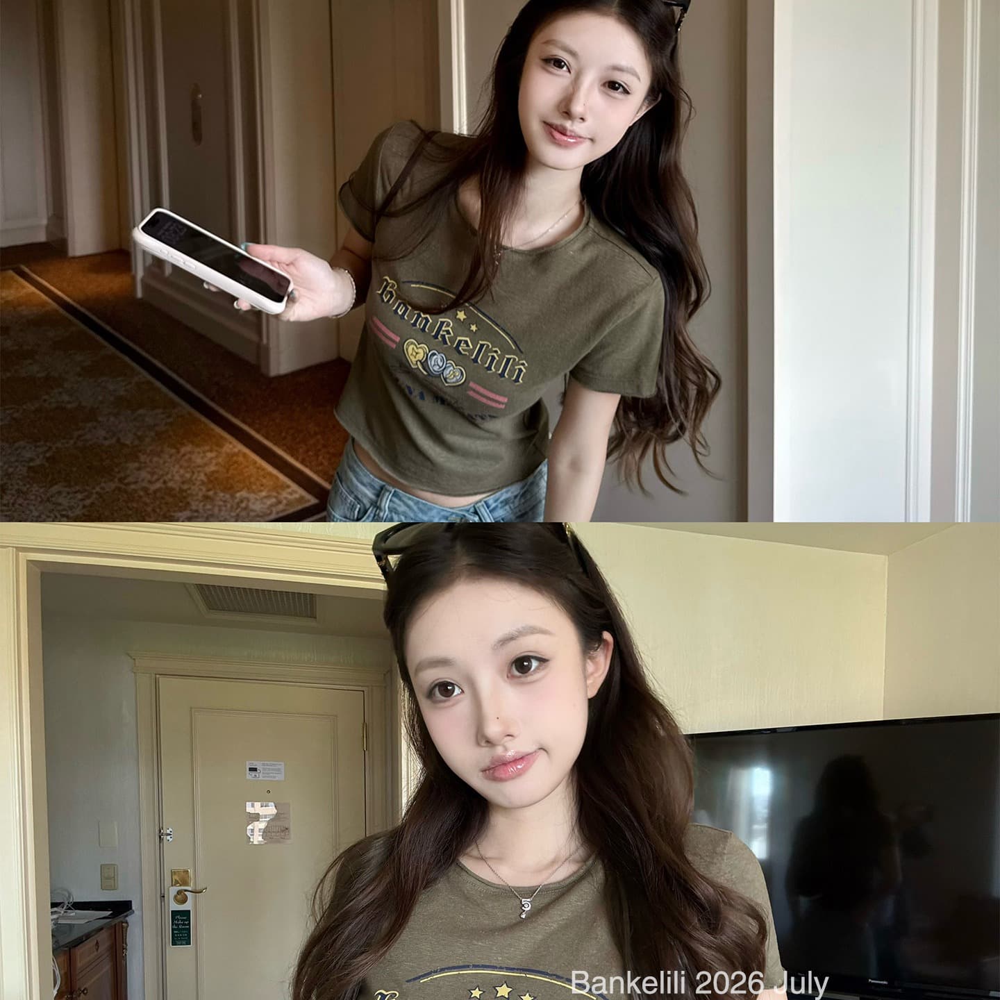 캘리포니아 주 편지 55 한 마 프린트 긴팔 풀오버 맨위 이미지 6