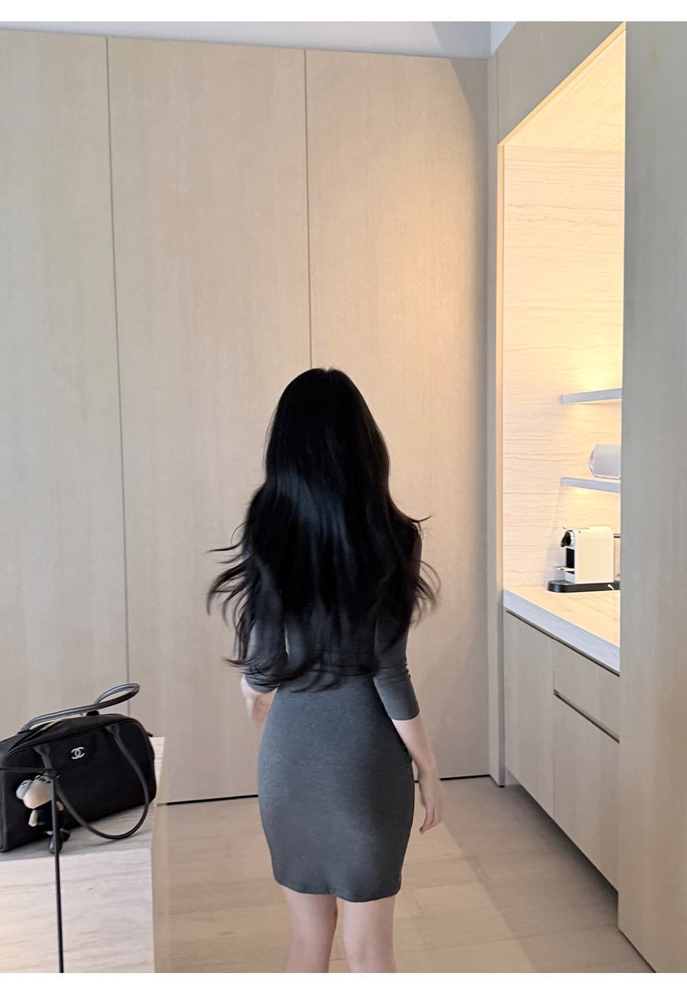laareetoo 92 라이 경기 서울 루이 가을 치마 여성 가을 2026 새로운 7부 소매 드레스 상세 이미지 14