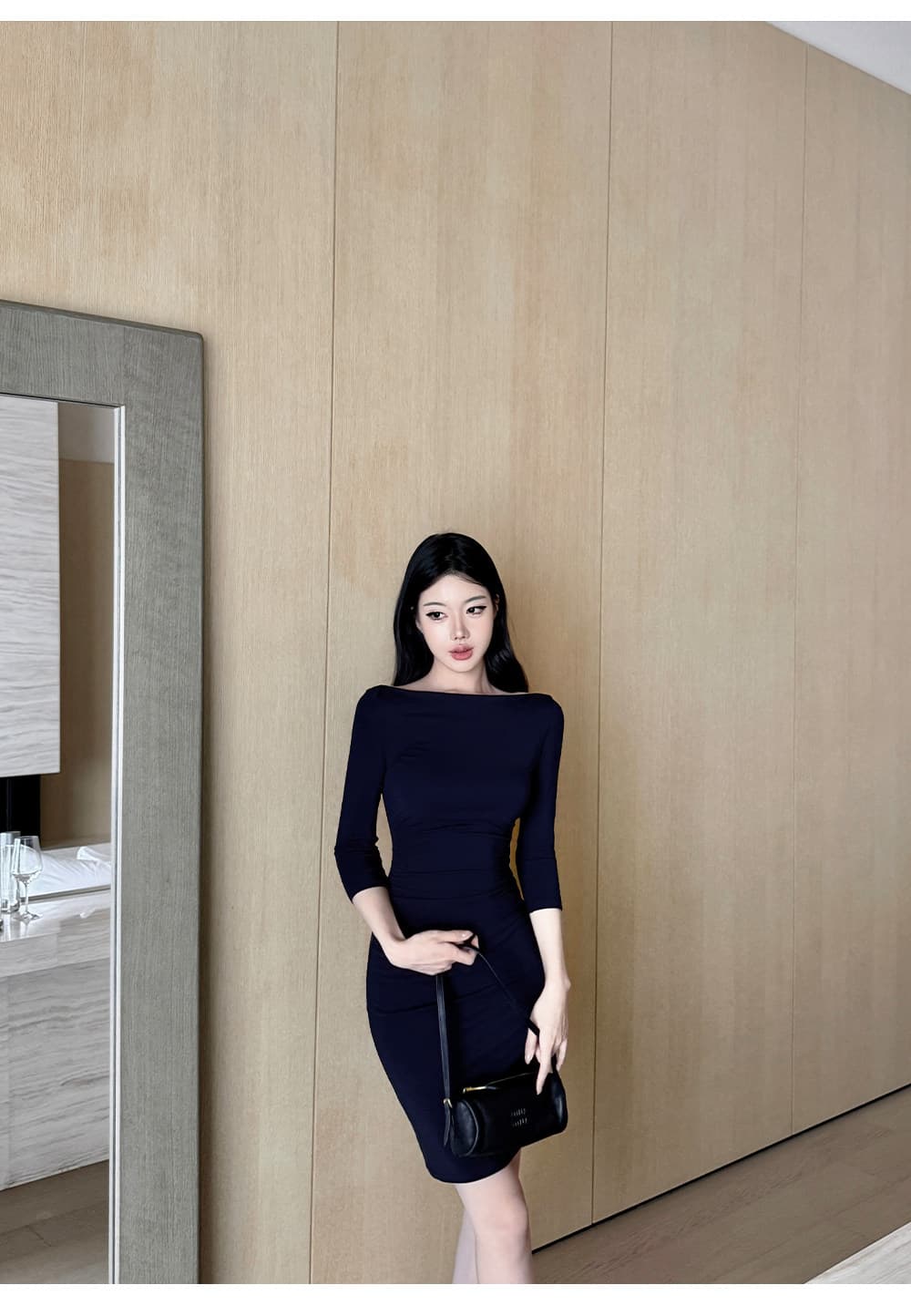 laareetoo 92 라이 경기 서울 루이 가을 치마 여성 가을 2026 새로운 7부 소매 드레스 상세 이미지 18