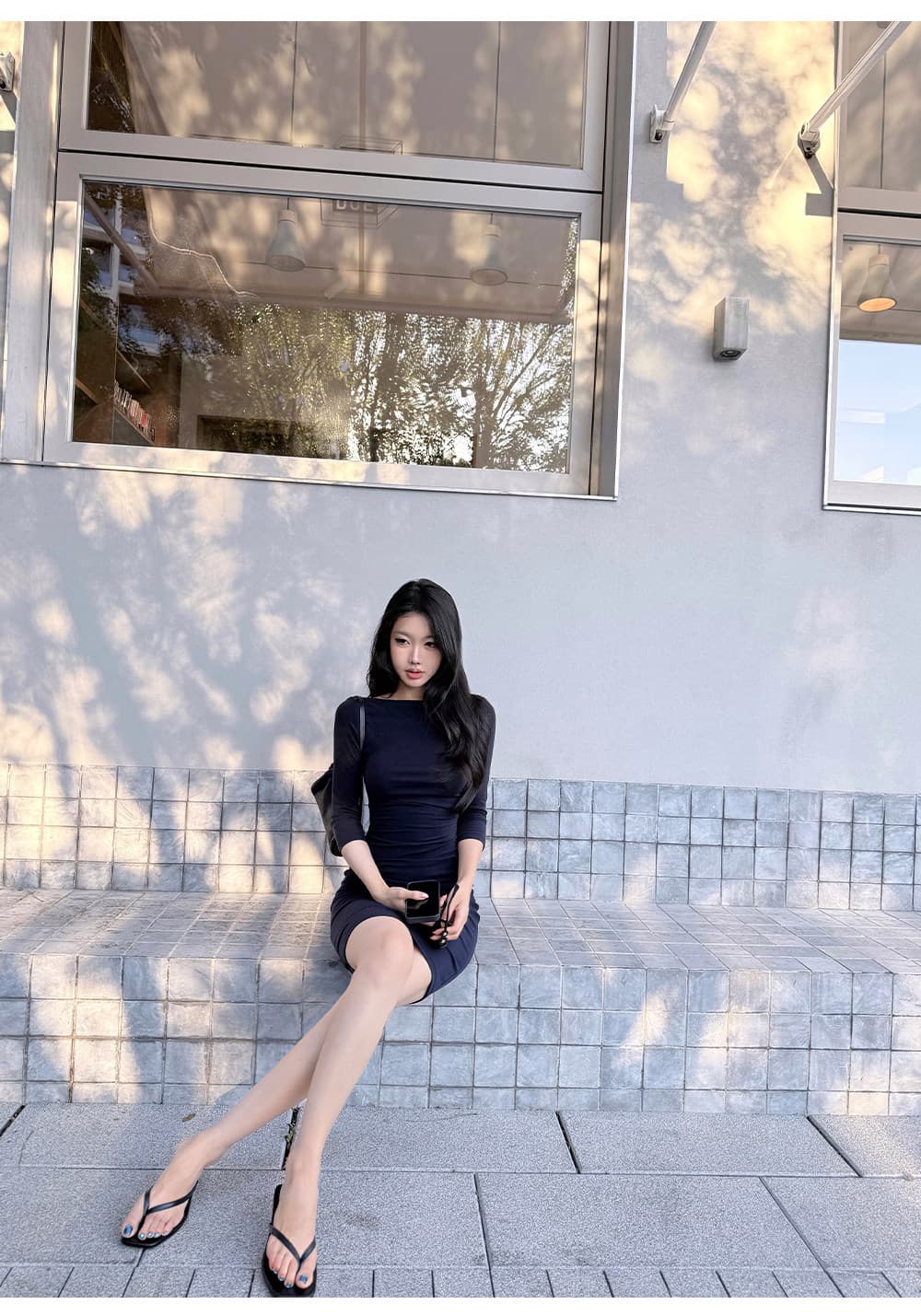 laareetoo 92 라이 경기 서울 루이 가을 치마 여성 가을 2026 새로운 7부 소매 드레스 상세 이미지 30