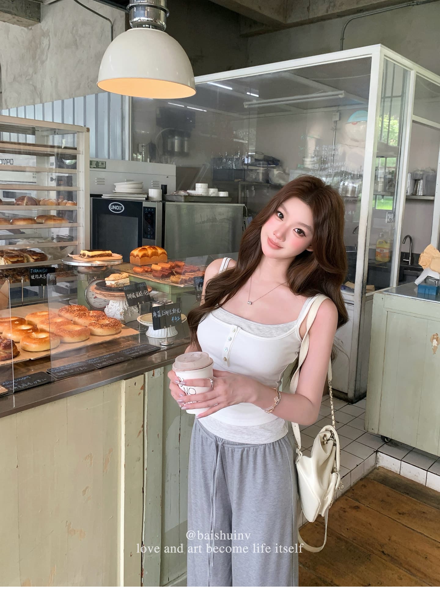 스택 착용 슬립 페이크 레이어드 스택 착용 조끼 슬립 여성 디자인 센스 몸매 가꾸기 디스플레이 몸 맨위 상세 이미지 9