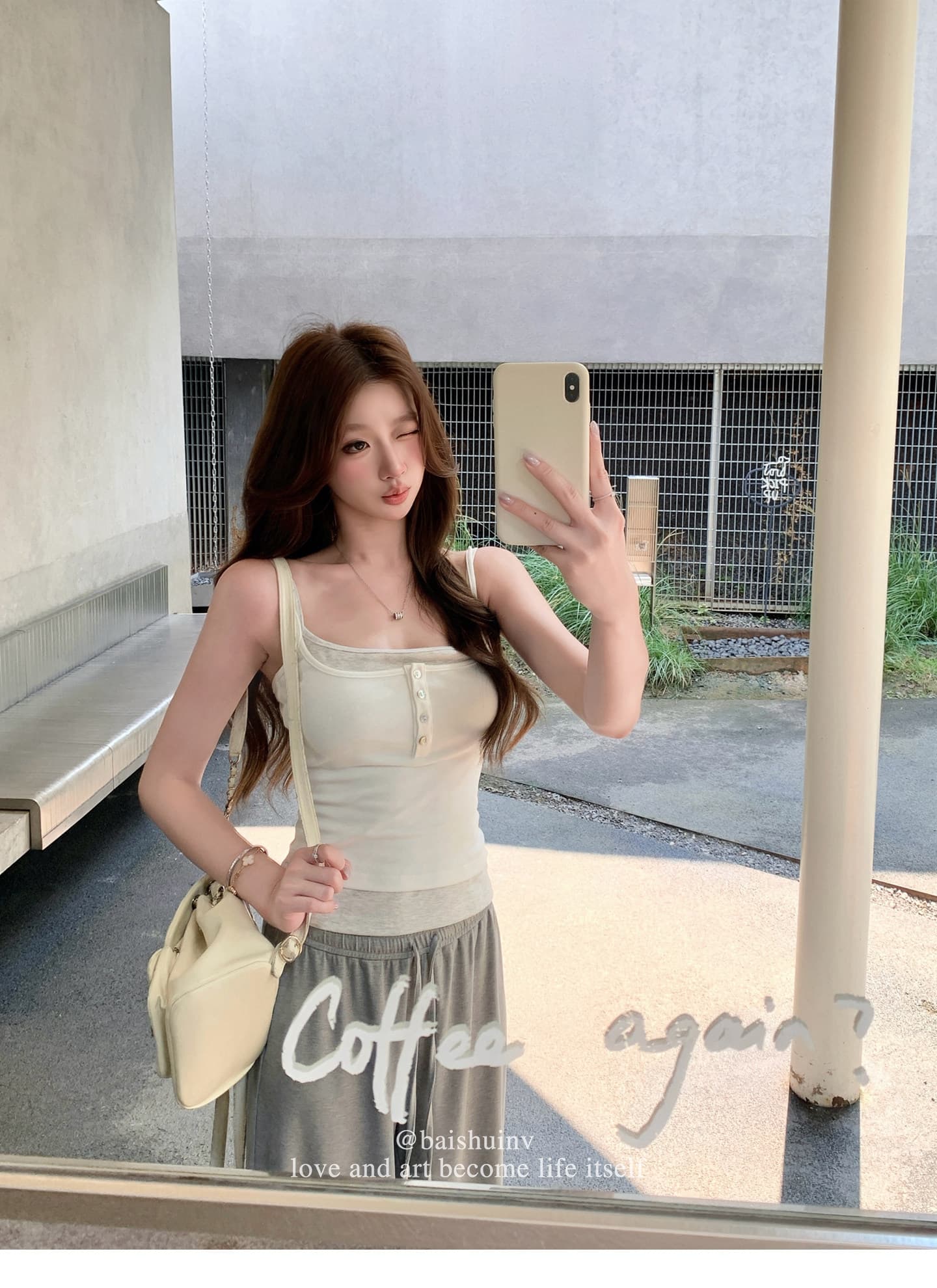스택 착용 슬립 페이크 레이어드 스택 착용 조끼 슬립 여성 디자인 센스 몸매 가꾸기 디스플레이 몸 맨위 상세 이미지 27
