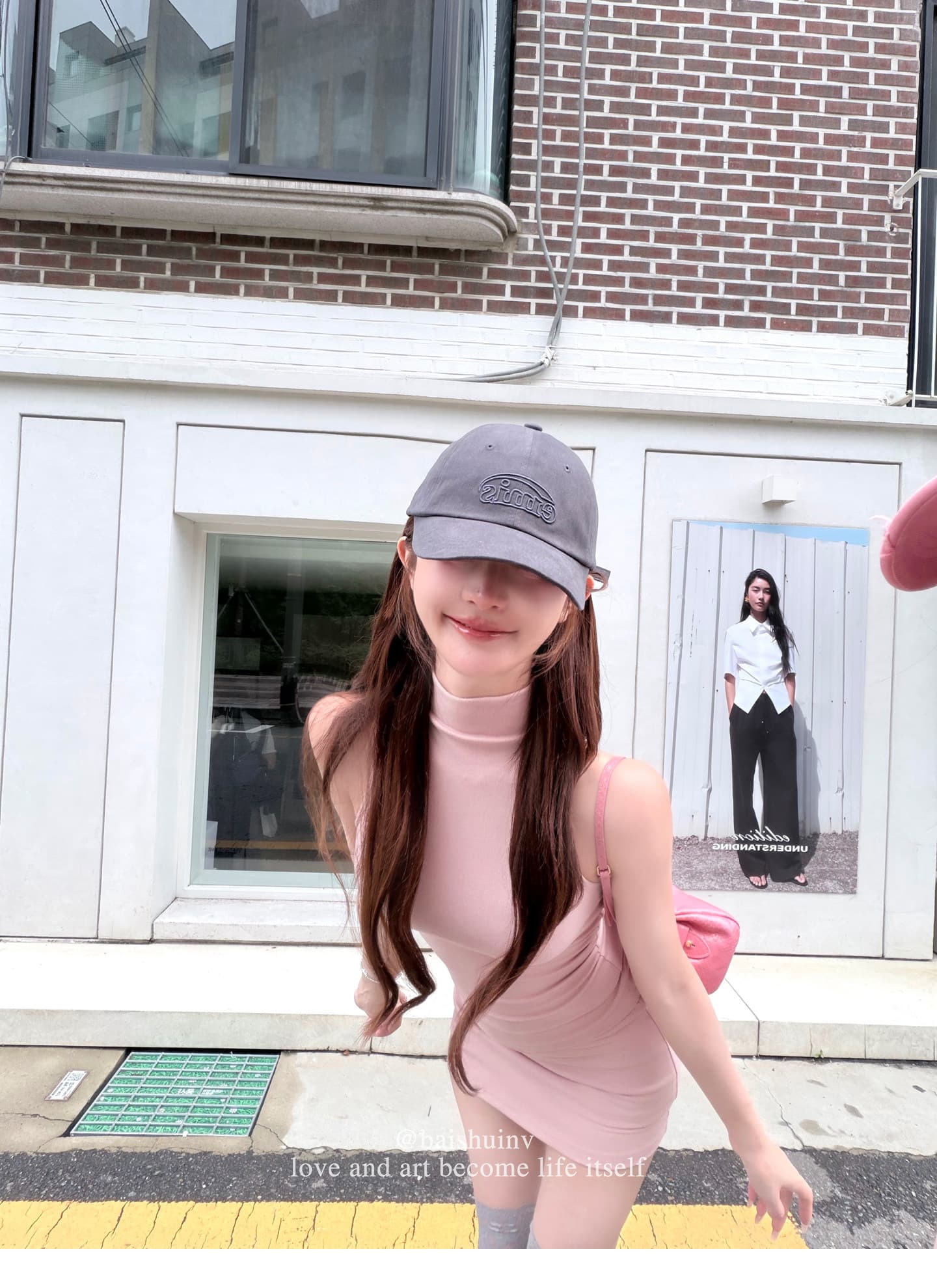 말뚝 더미 칼라 조끼 타이트 스커트 반신 스커트 여성 여름 한 부서 순수한 욕망 데이트 세트 상세 이미지 7
