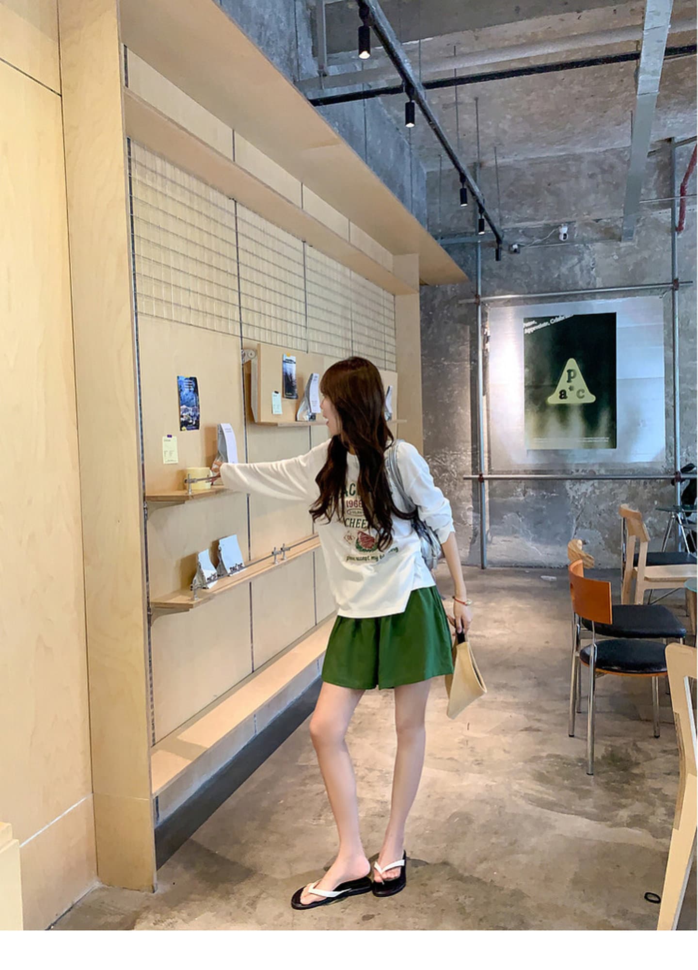 한 부서 라운드 넥 프린트 긴팔 티셔츠 여성 여름 자외선 차단 블라우스 루즈핏 10 캐주얼 반바지 상세 이미지 15