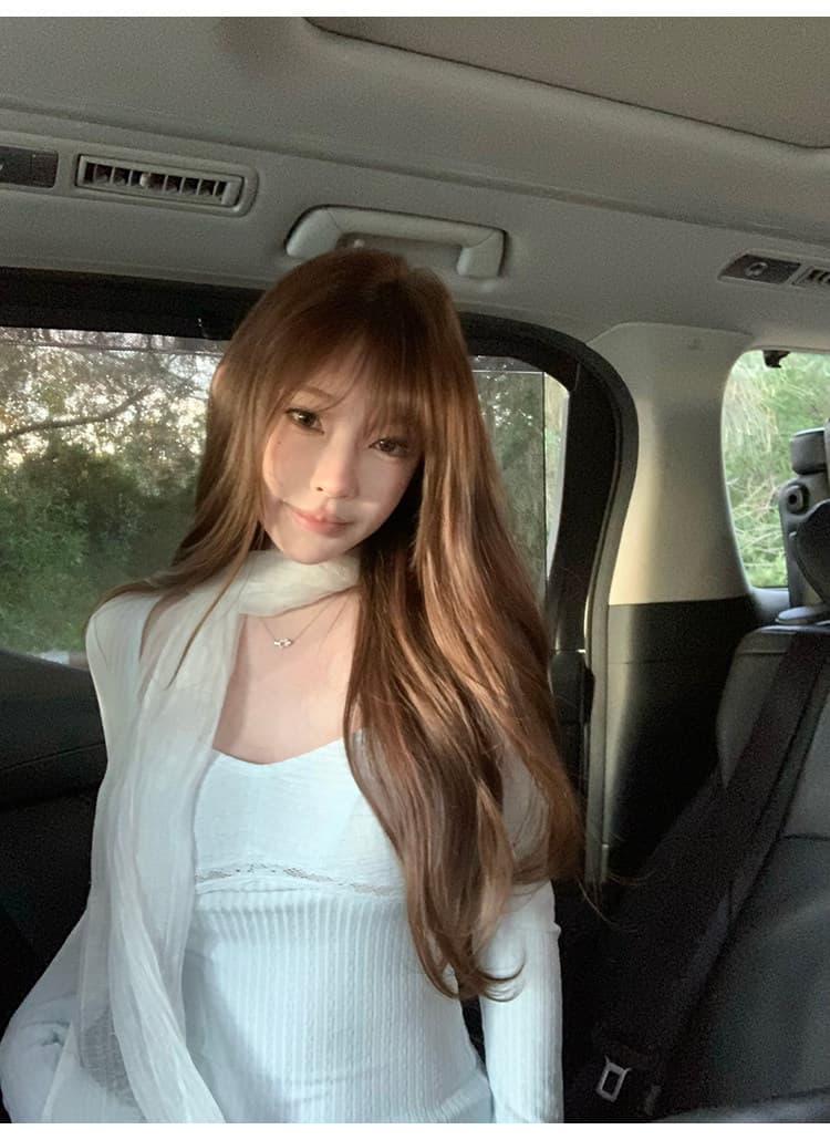 바람 종소리 작은 나이 홀로우 아웃 물결무늬 레이스 레이스 관대 한 칼라 긴팔 티셔츠 순수한 욕망 짧은 맨위 상세 이미지 9