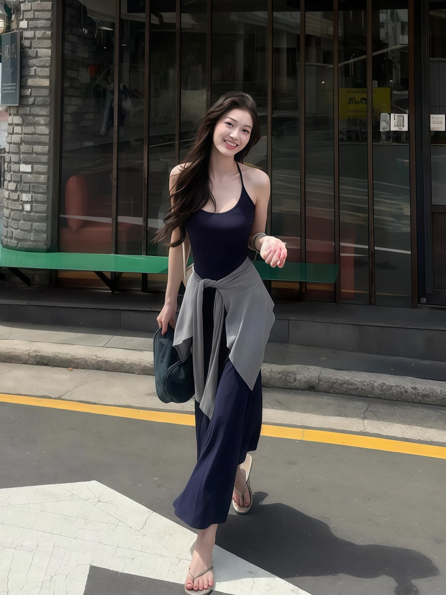 프랑스식 패션 로얄 자매 바람 u 칼라 행침 목 슬립 여성 드레스 2026 새로운 여름 몸매 가꾸기 슬림해 보이는 a 단어 길이 치마 상세 이미지 4